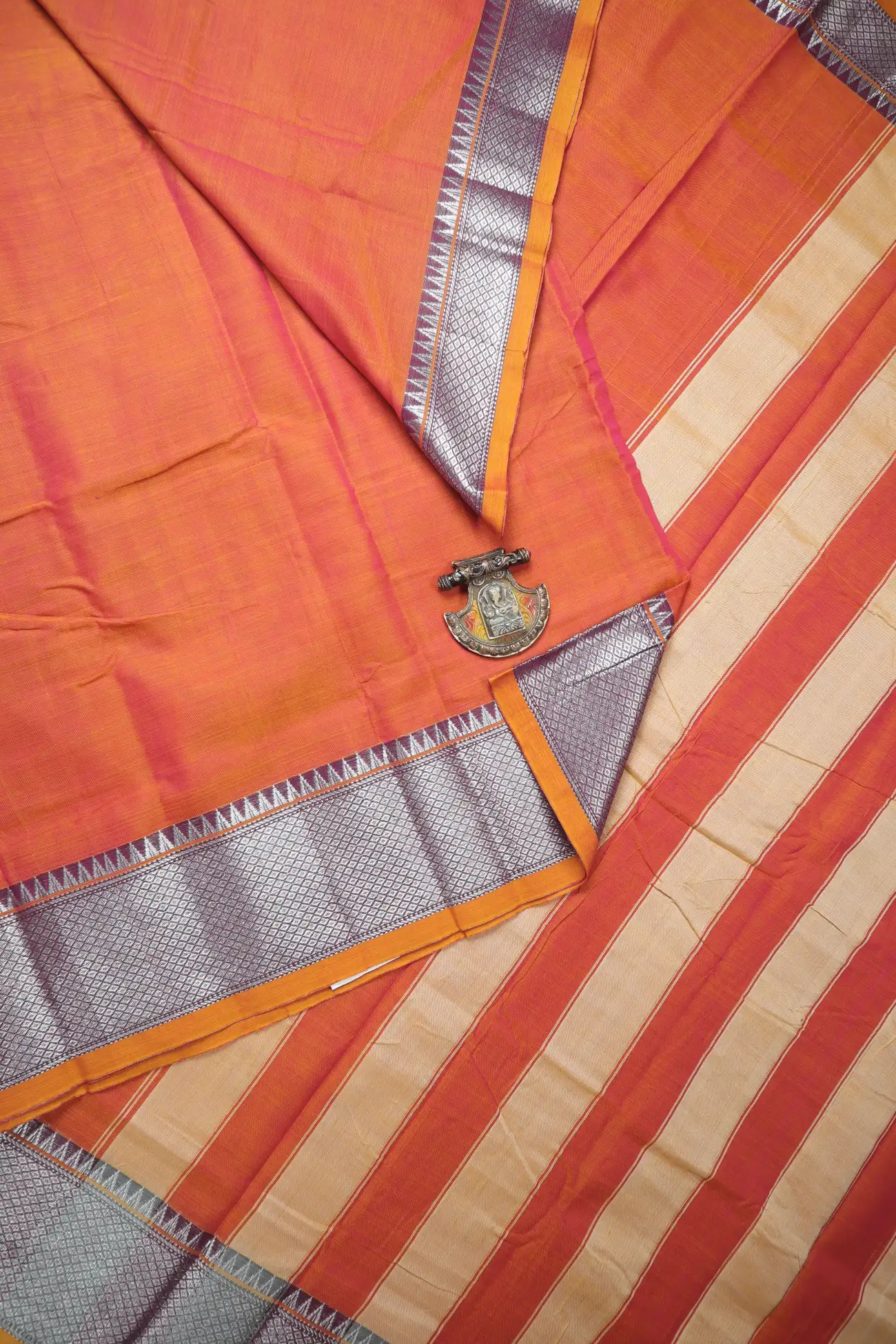 orange-bavanji-border-narayanpet-saree-pk002977-a