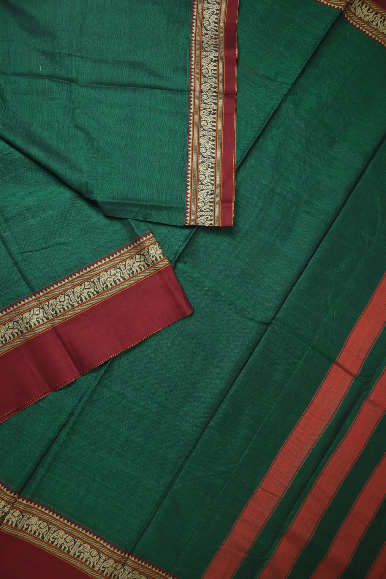 dark-green-elephant-narayanpet-saree-pk002843-b