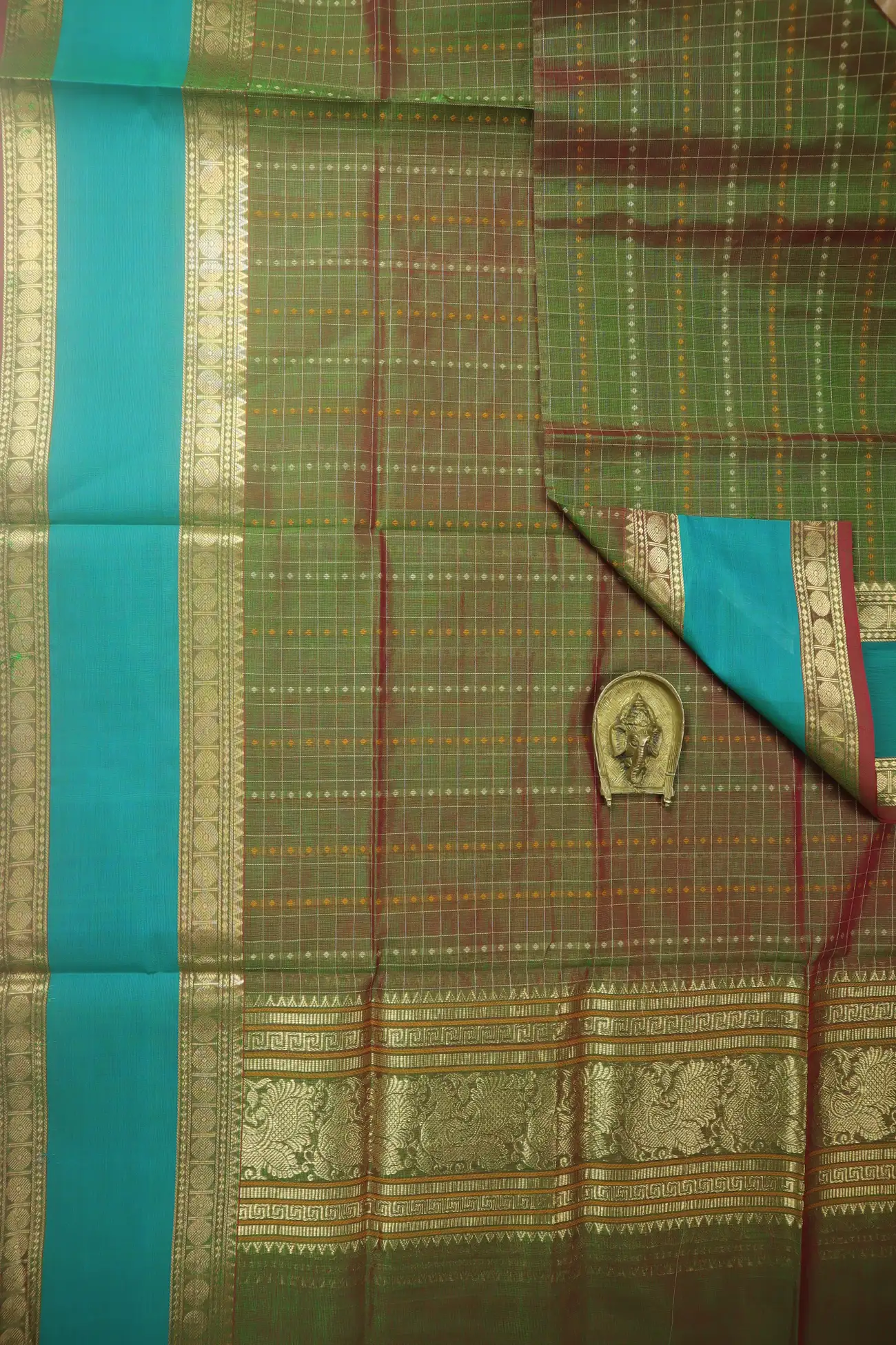 green-laksha-deepam-dual-shade-kanchi-cotton-dupatta-ksd000011-b