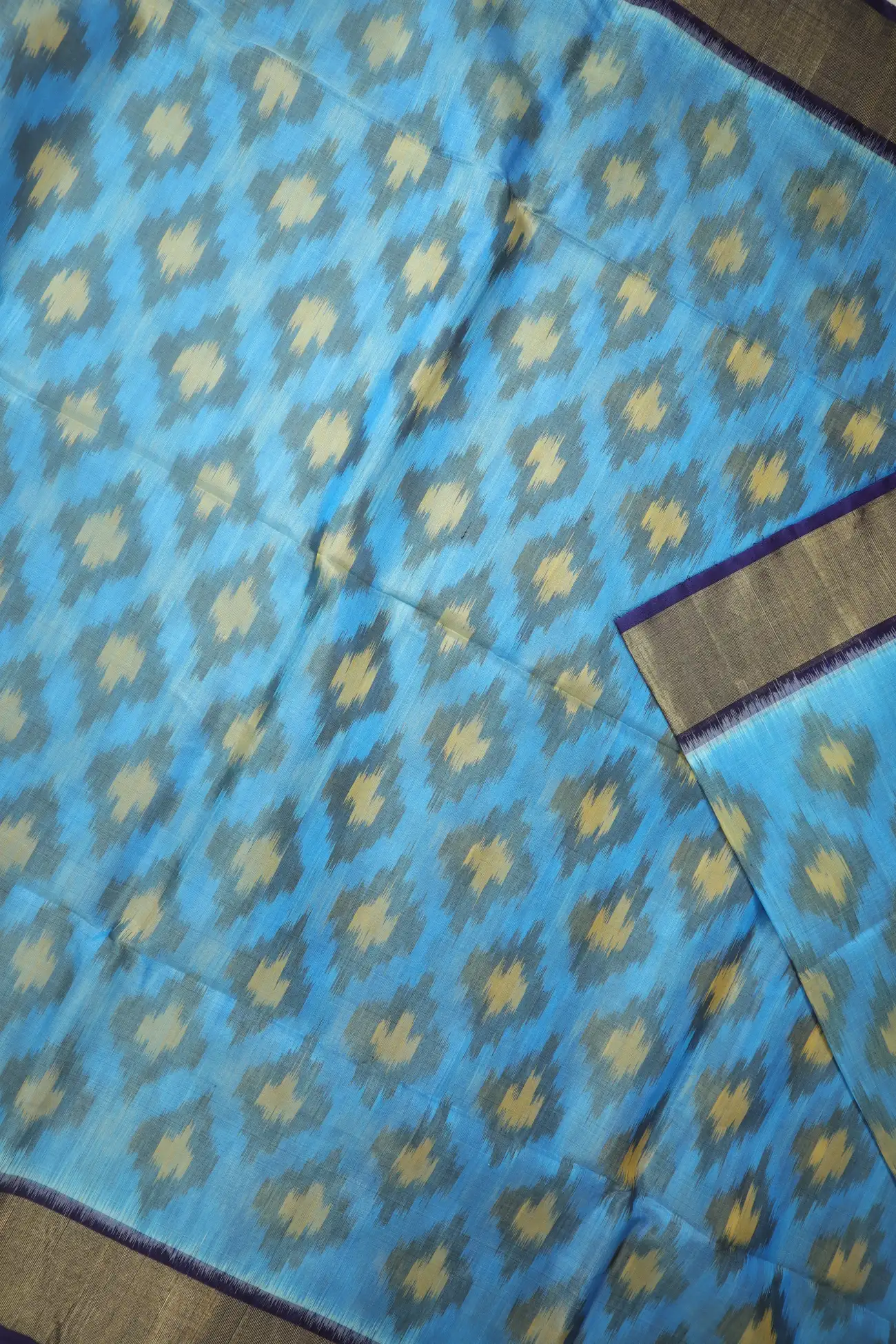 light-sky-blue-ikat-pochampally-silk-cotton-saree-sc003126-d