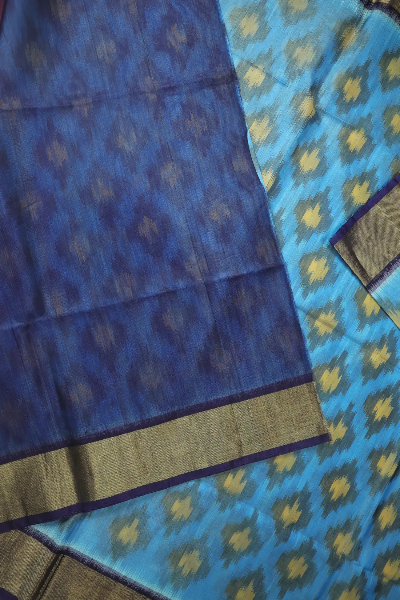 light-sky-blue-ikat-pochampally-silk-cotton-saree-sc003126-e