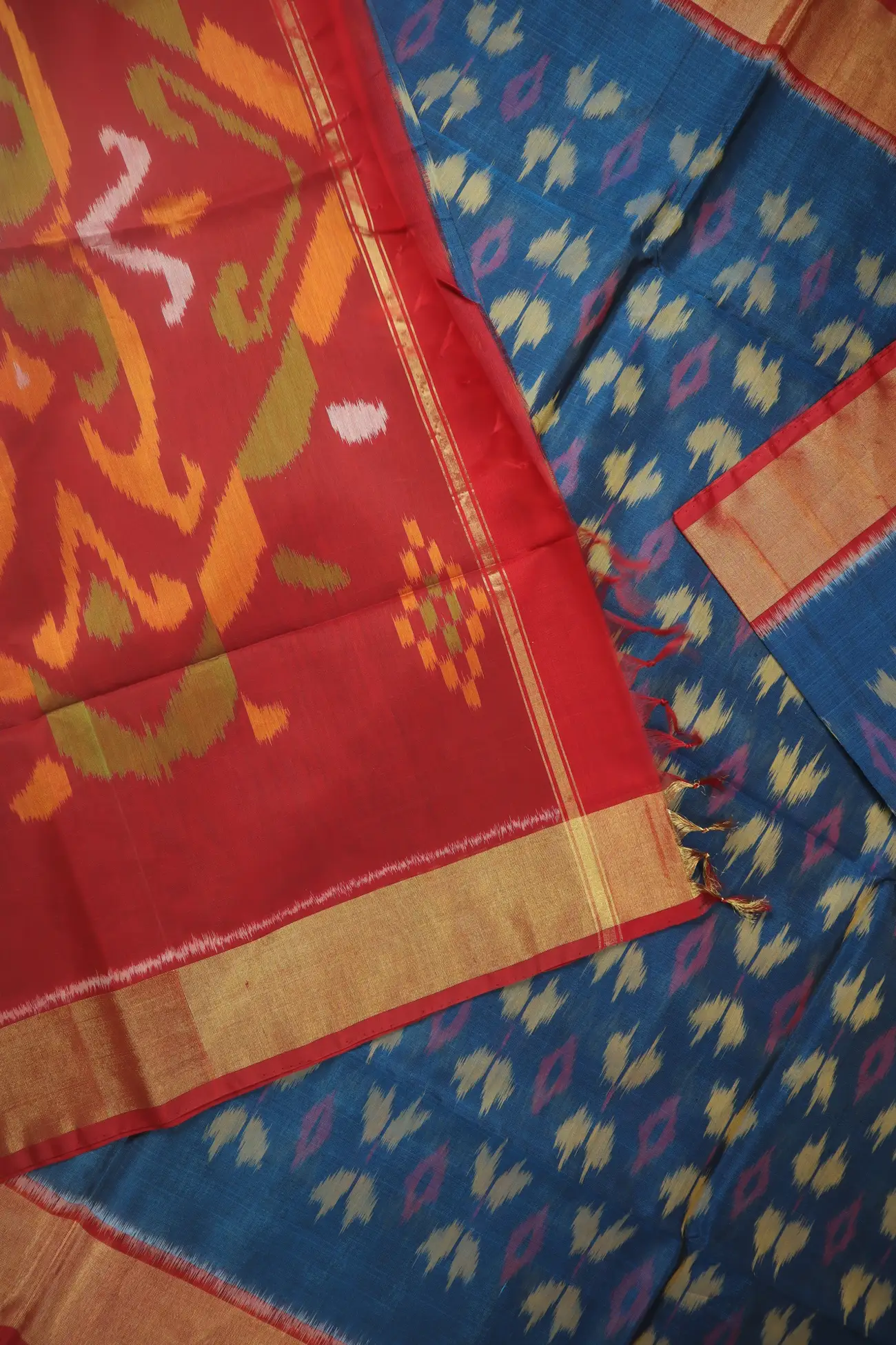 teal-ikat-pochampally-silk-cotton-saree-sc003125-c