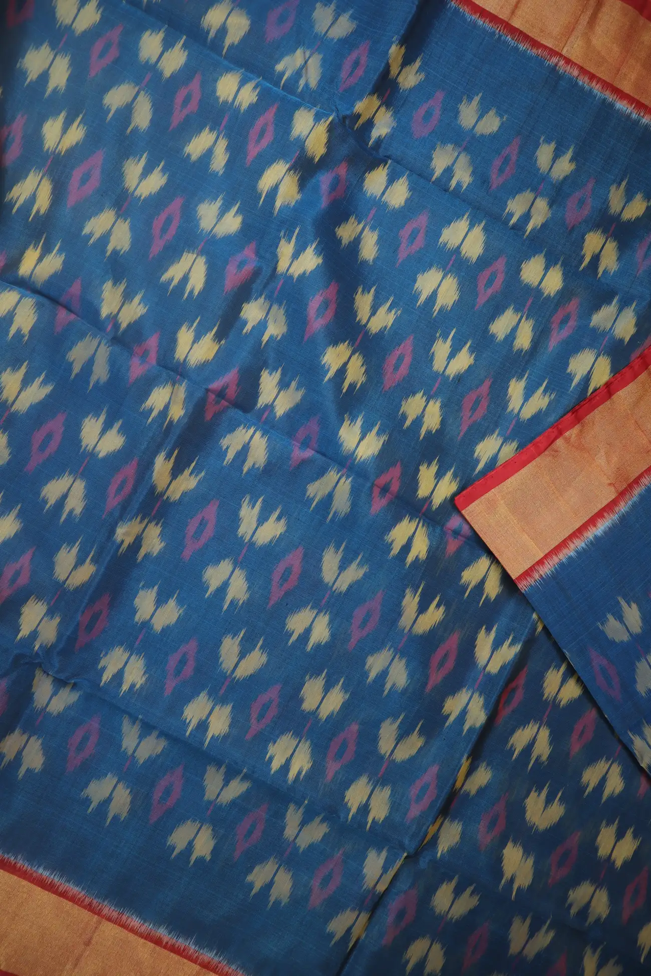 teal-ikat-pochampally-silk-cotton-saree-sc003125-d