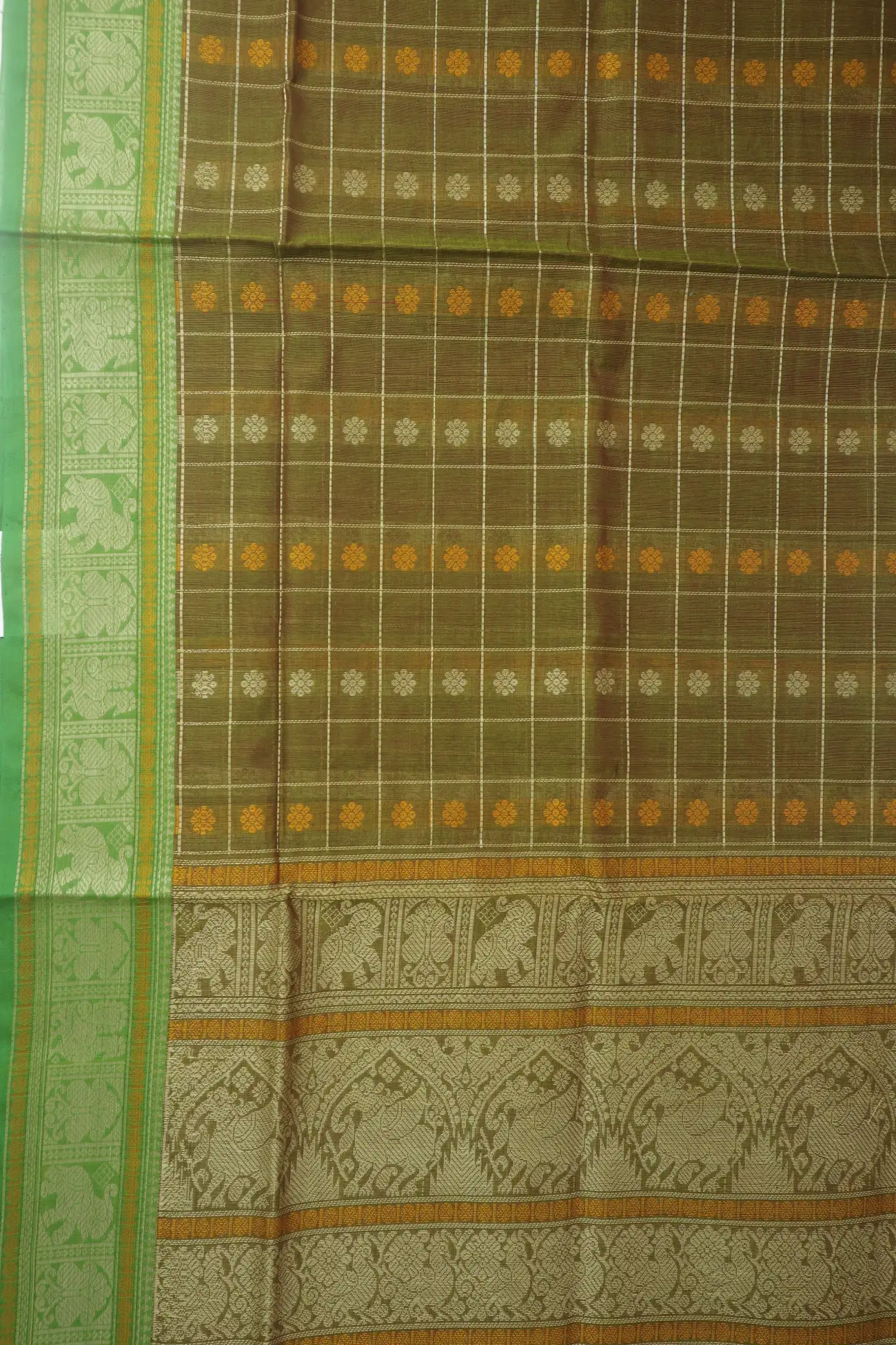 olive-thousand-1000-butta-kanchi-silk-cotton-dupatta-kcd000171-c