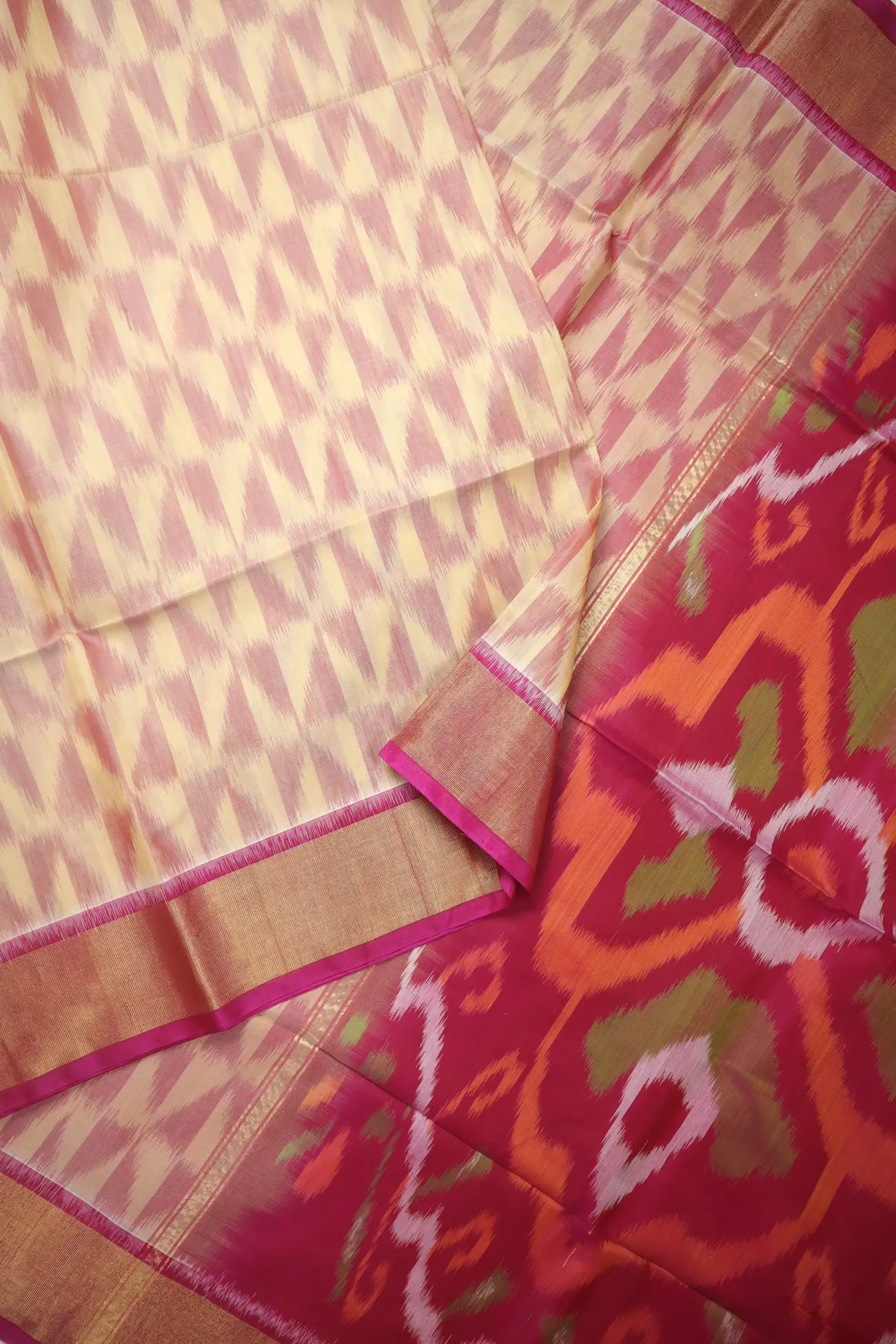 wheat-ikat-pochampally-silk-cotton-saree-sc003131-b