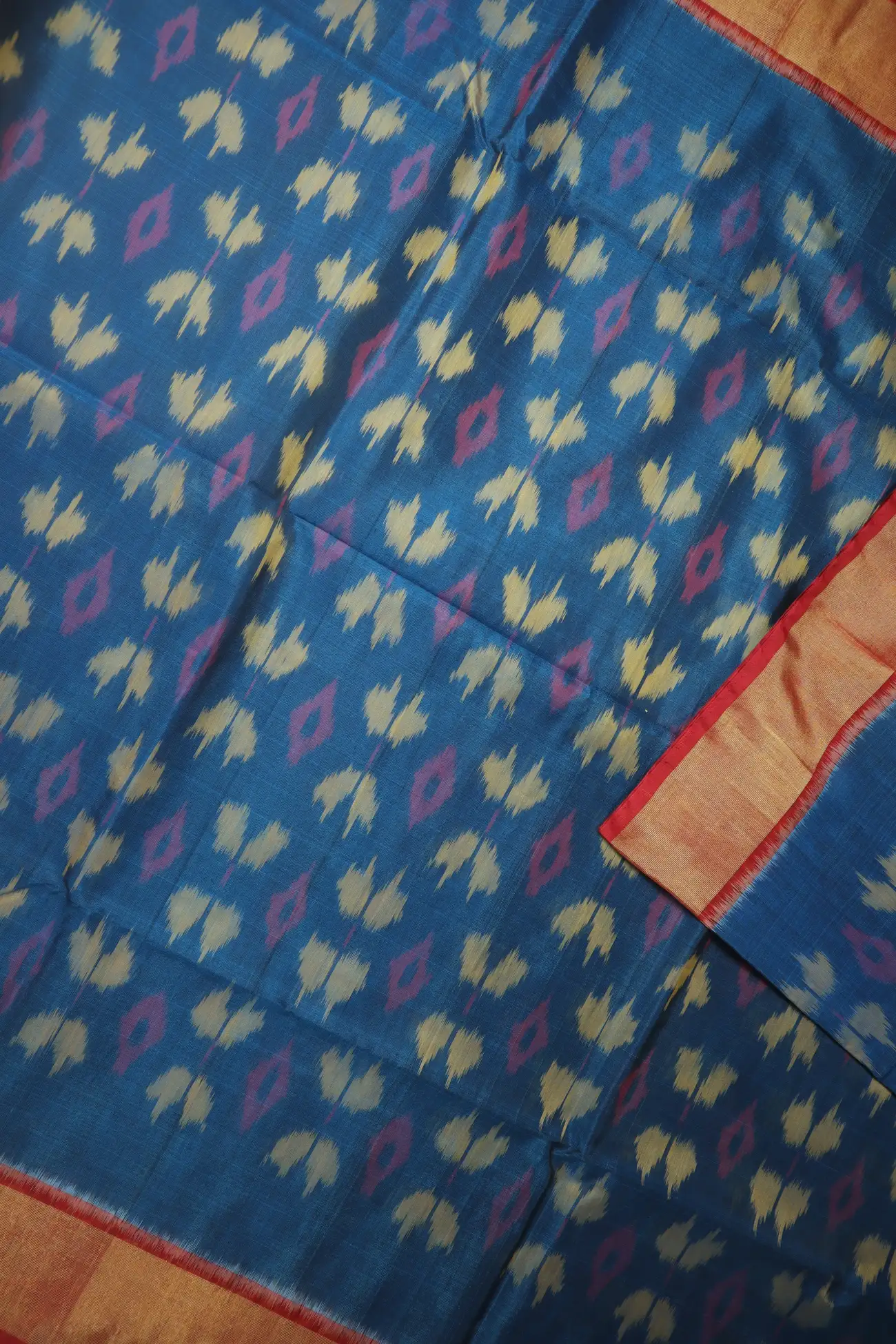 teal-ikat-pochampally-silk-cotton-saree-sc003142-d