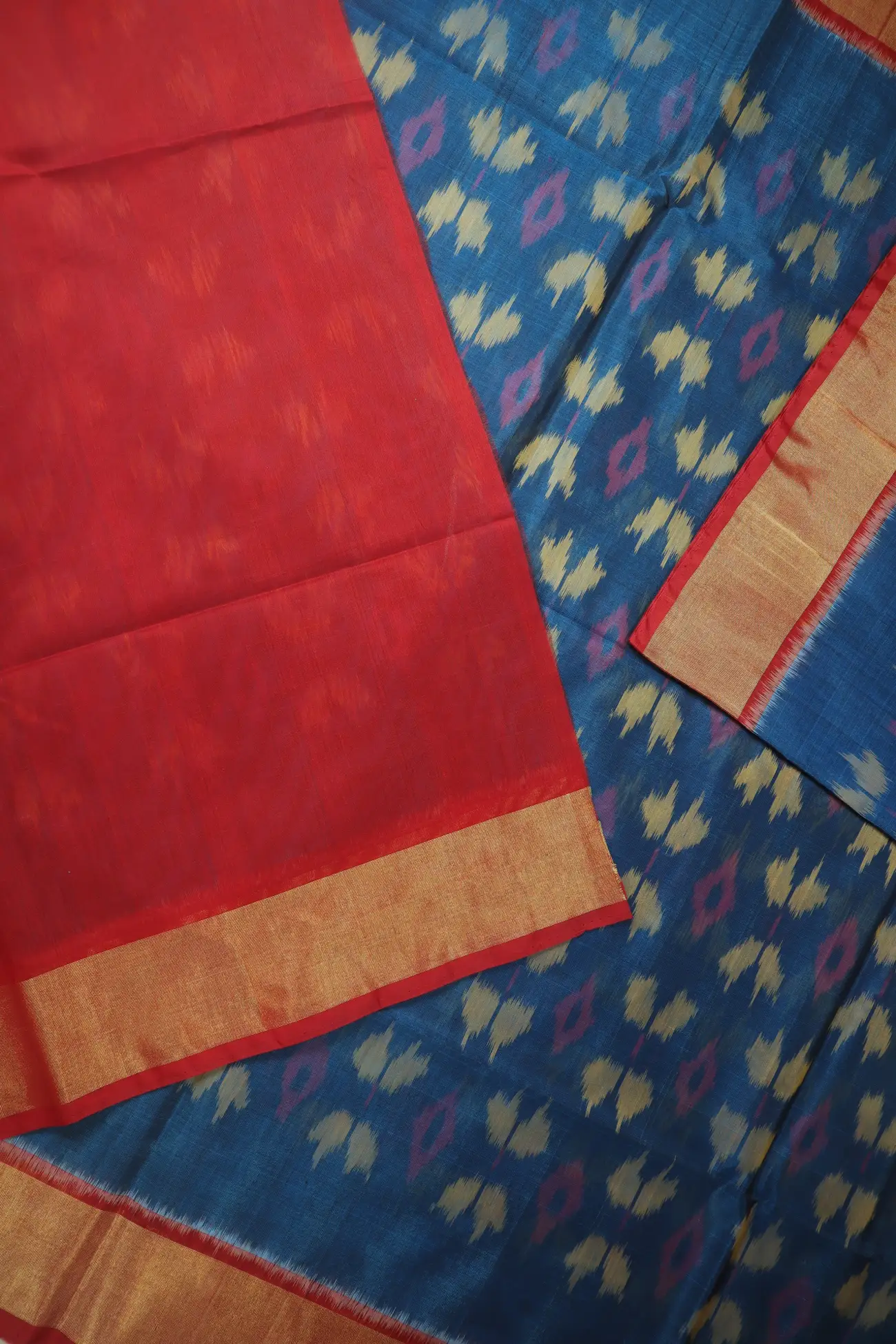 teal-ikat-pochampally-silk-cotton-saree-sc003142-e