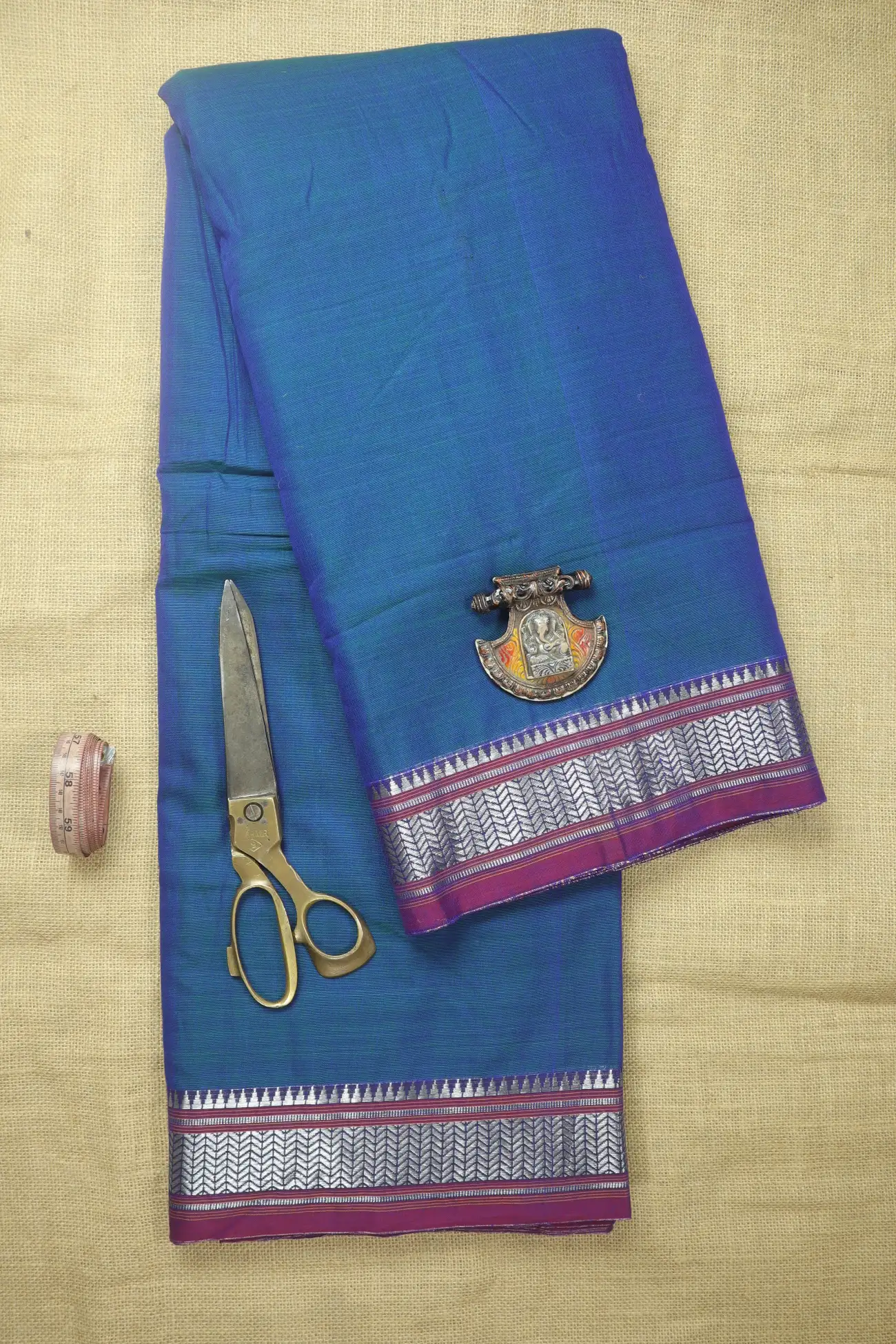 peacock-blue-temple-zigzag-narayanpet-fabric-soft-cotton-fabric-pf000001-a