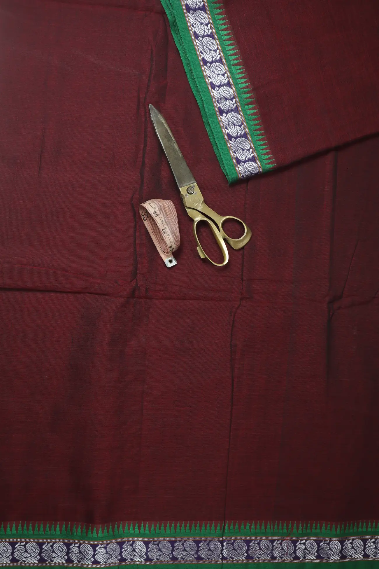 maroon-peacock-temple-narayanpet-fabric-soft-cotton-fabric-pf000528-b