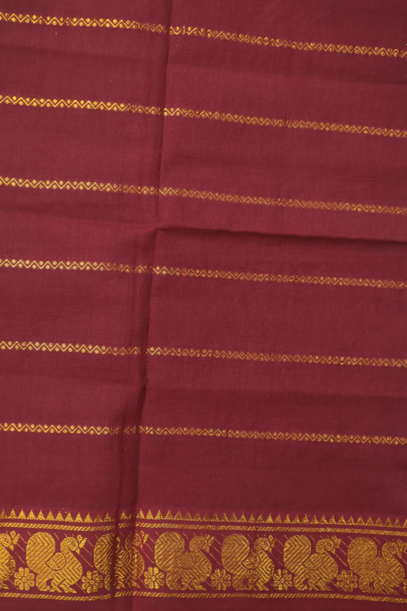 red-veldhari-peacock-sungudi-fabric-1m-bit-sf000040-a