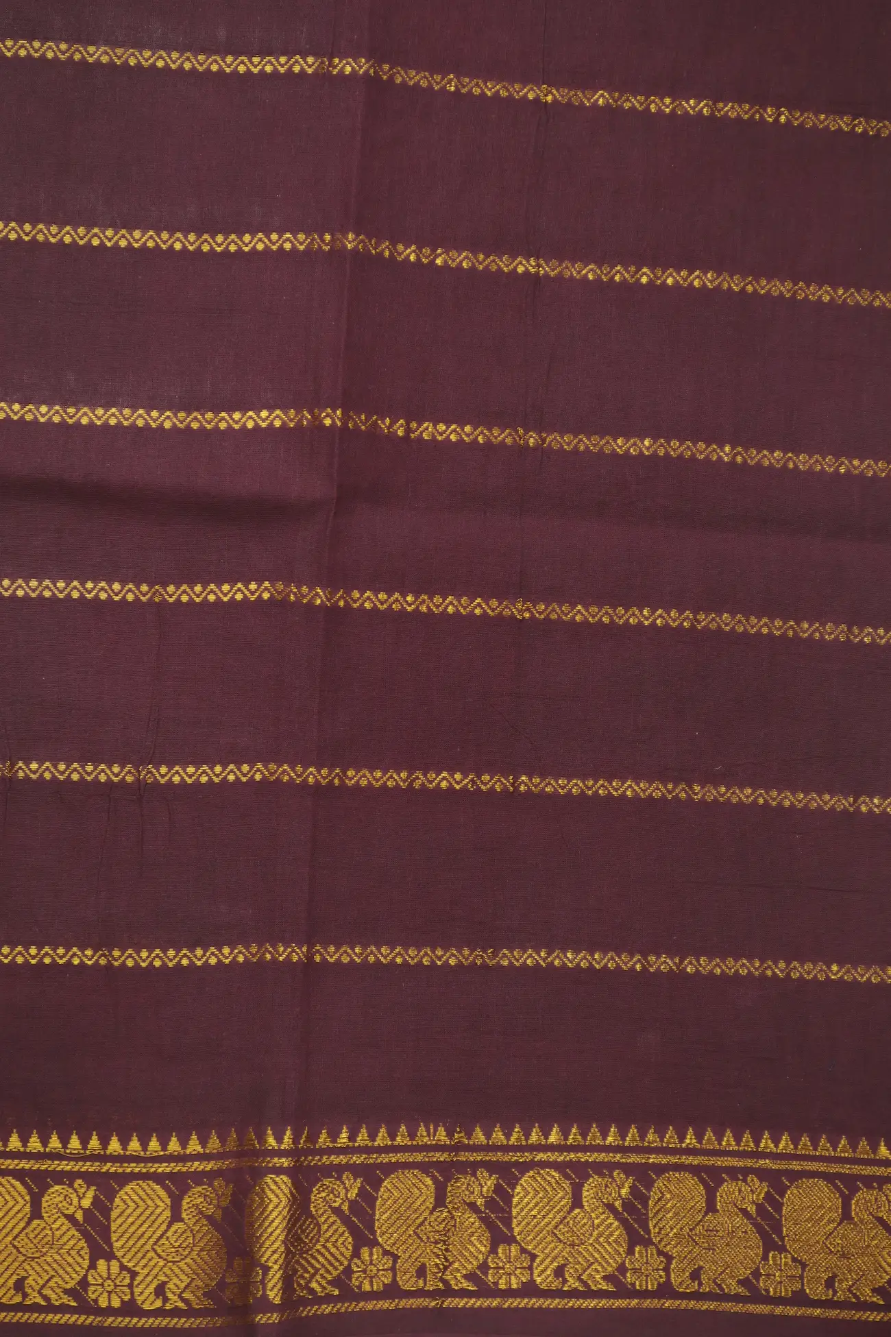 coffee-brown-peacock-veldhari-sungudi-fabric-1m-bit-sf000039-a