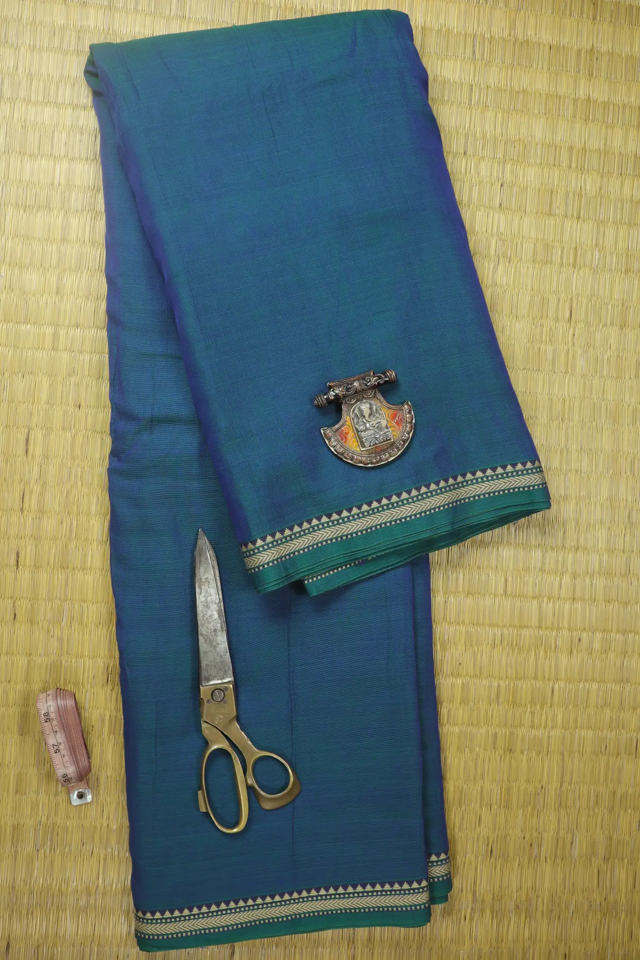 teal-zigzag-narayanpet-fabric-soft-cotton-fabric-pf000537-a
