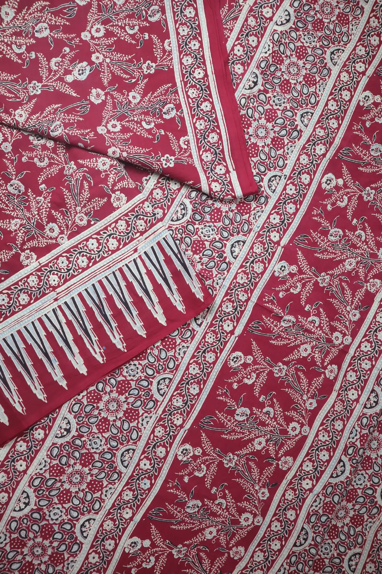 maroon-flower-temple-ajrakh-sarees-as000219-b