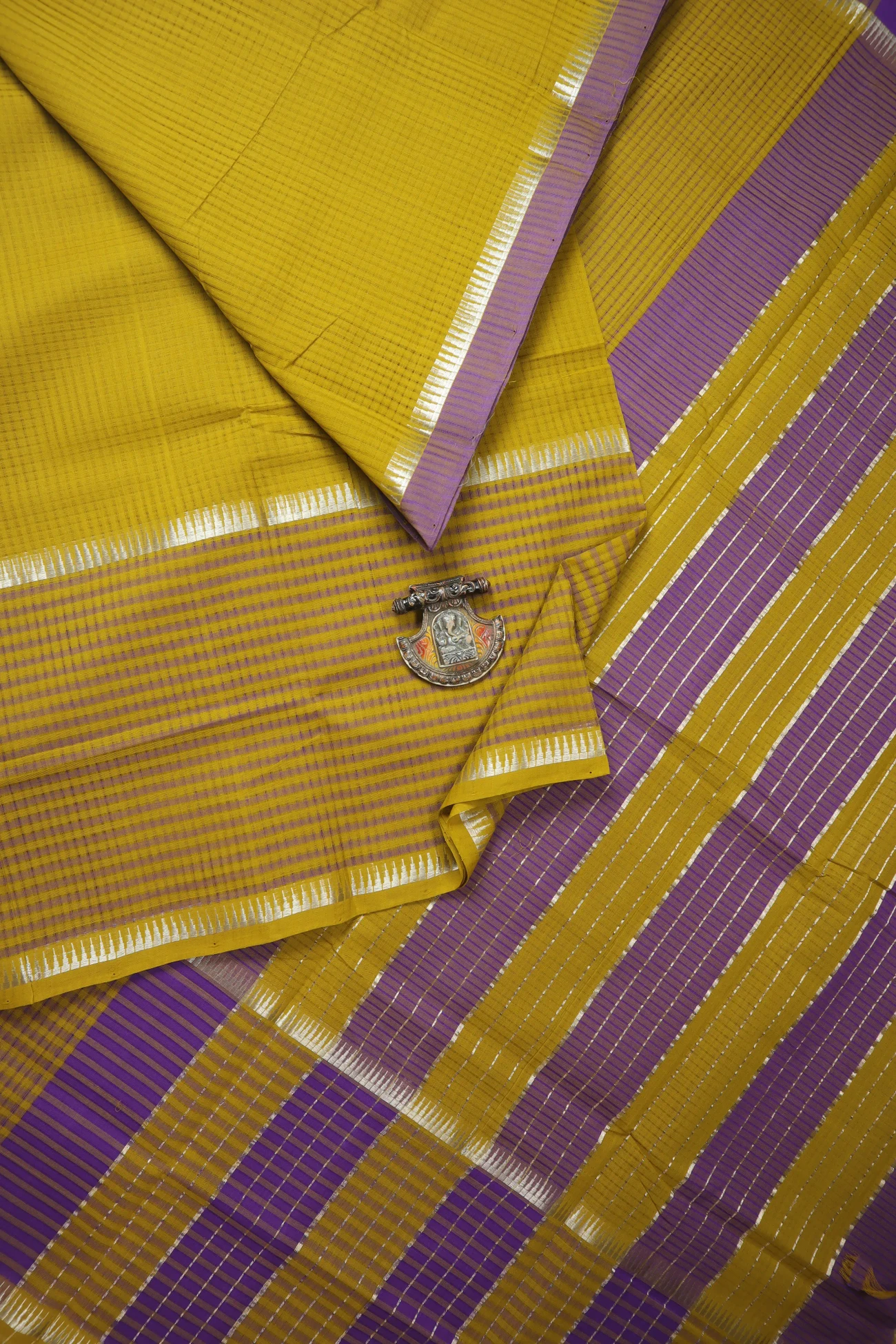 olive-missing-checks-temple-mangalagiri-saree-ml002977-a