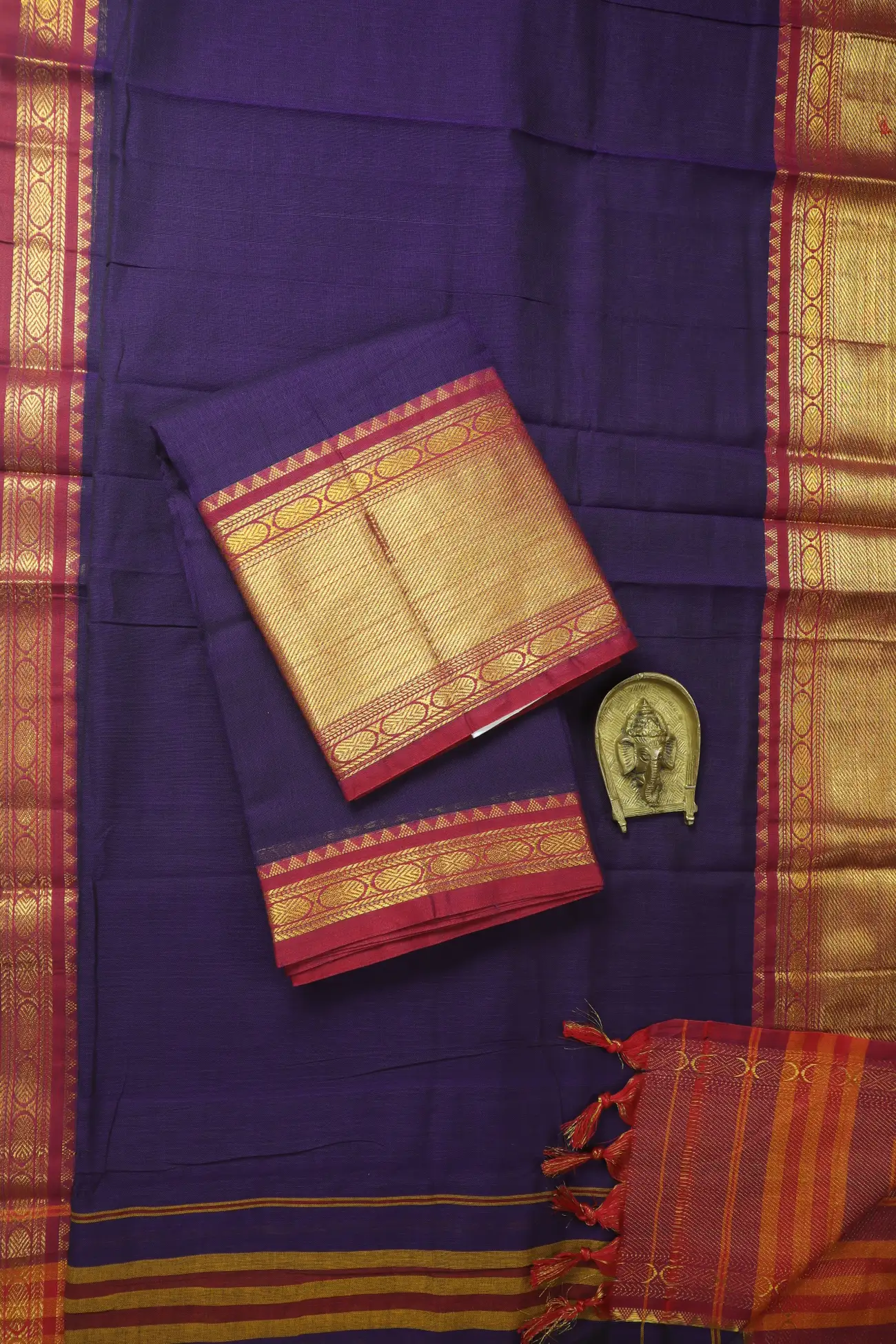 indigo-ruthratcham-bavanji-border-narayanpet-dress-material-nc000170-a