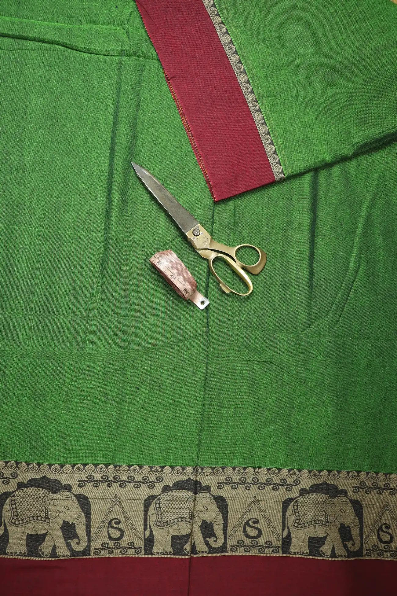 green-elephant-mango-narayanpet-fabric-soft-cotton-fabric-pf000601-b