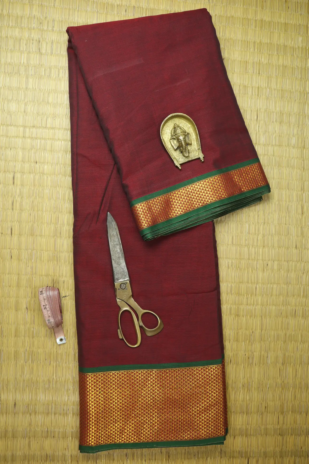 maroon-bavanji-border-narayanpet-fabric-soft-cotton-fabric-pf000614-a