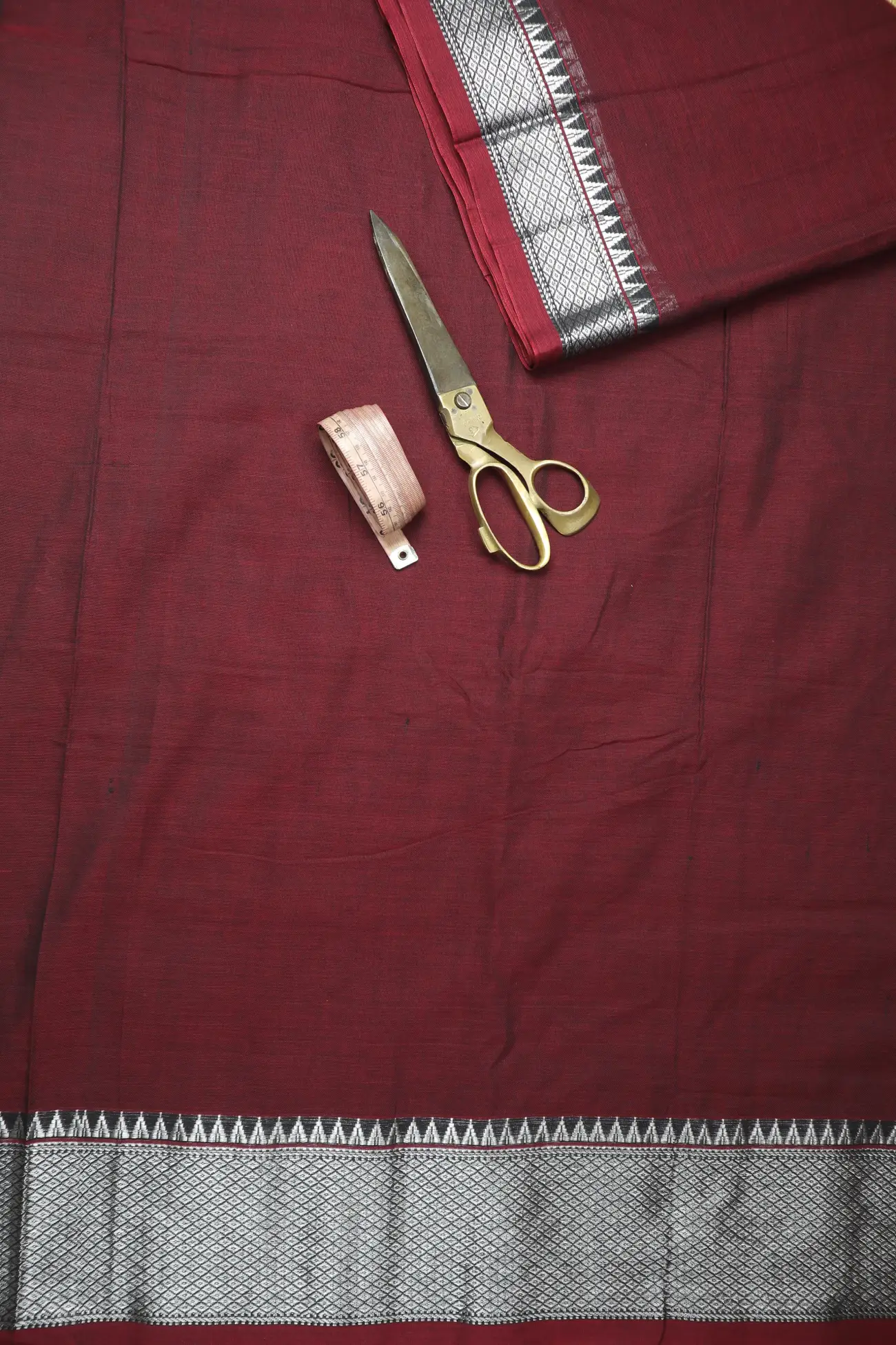 maroon-bavanji-border-narayanpet-fabric-soft-cotton-fabric-pf000616-b