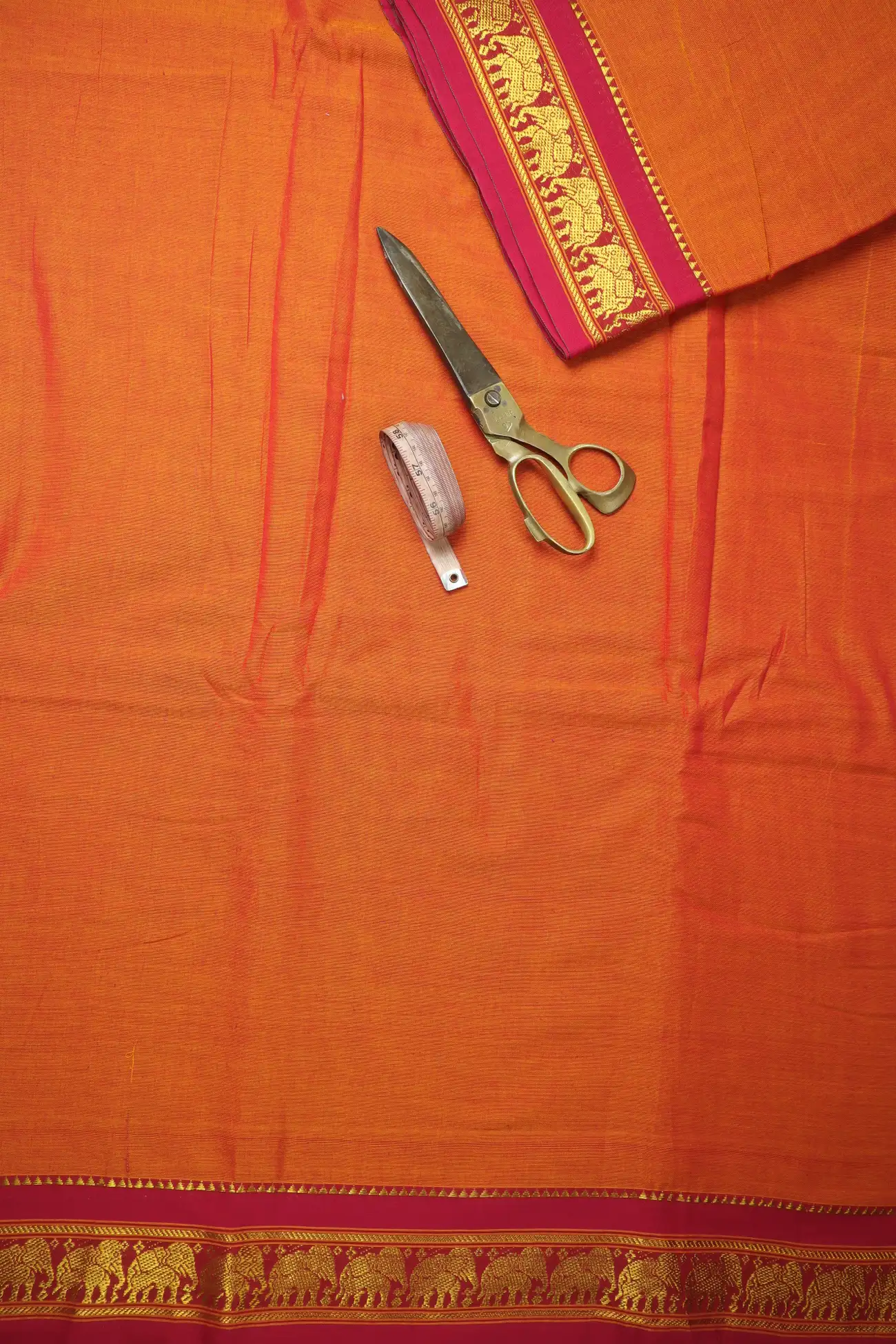 orange-elephant-narayanpet-fabric-soft-cotton-fabric-pf000622-b