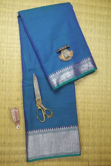 peacock-blue-zigzag-temple-narayanpet-fabric-soft-cotton-fabric-pf000629-a