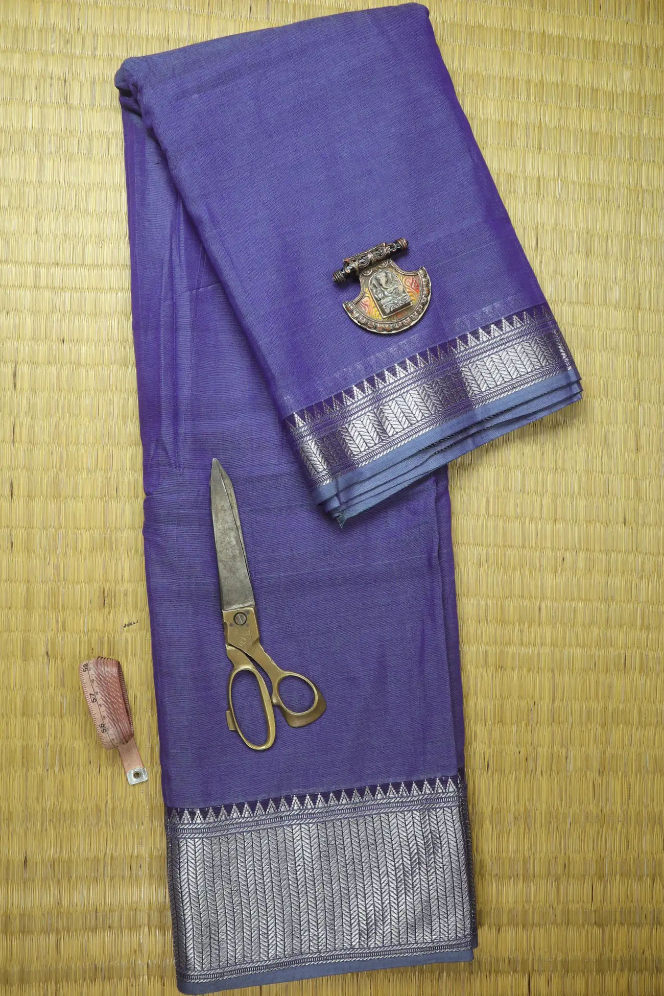light-steel-blue-temple-zigzag-narayanpet-fabric-soft-cotton-fabric-pf000632-a