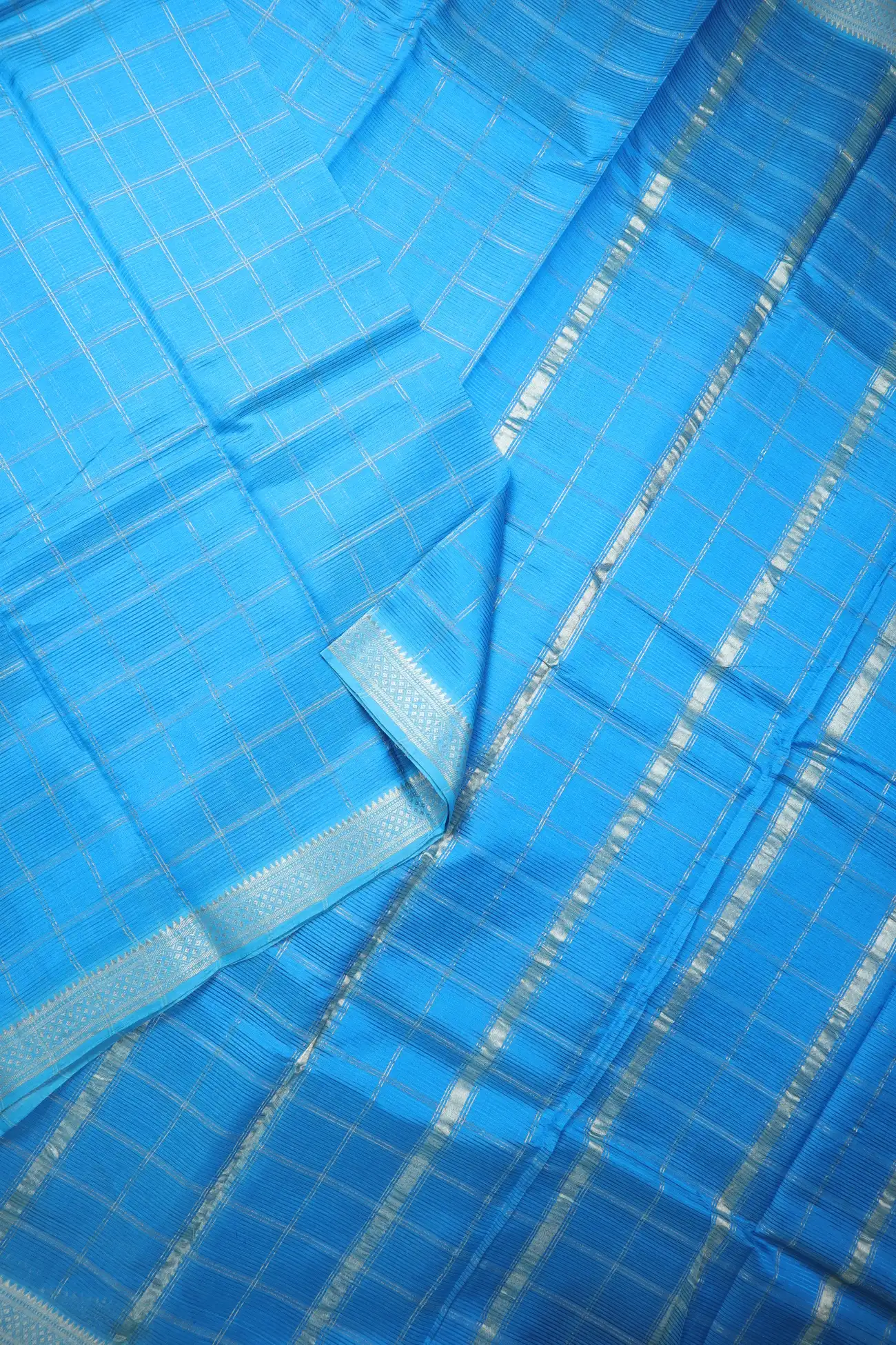 deep-sky-blue-checked-mangalagiri-silk-cotton-sarees-mls000427-b