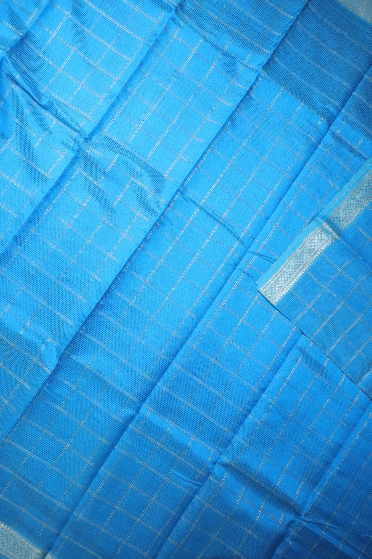 deep-sky-blue-checked-mangalagiri-silk-cotton-sarees-mls000427-d