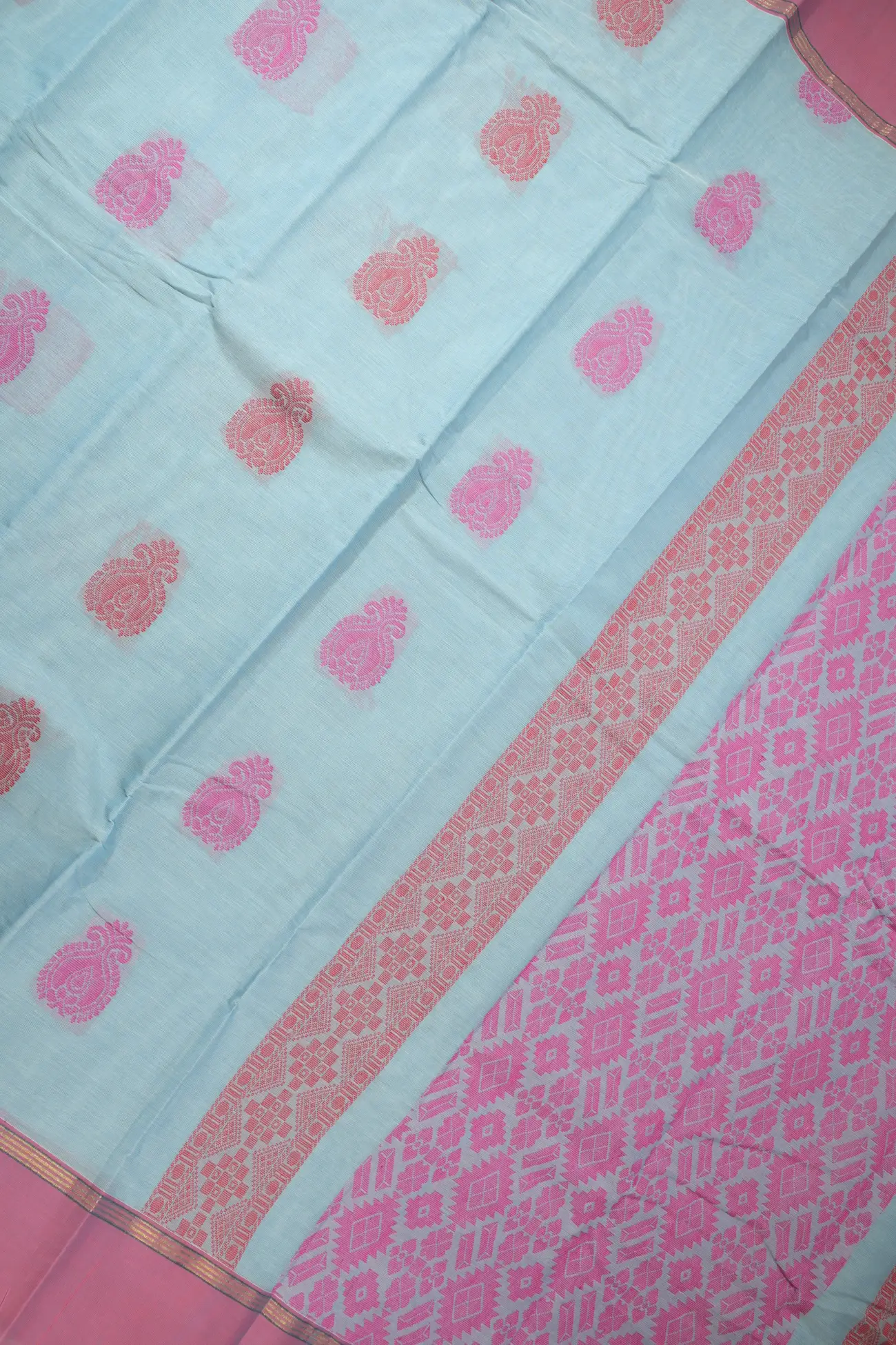 light-blue-flower-coimbatore-cotton-saree-cbe000304-b