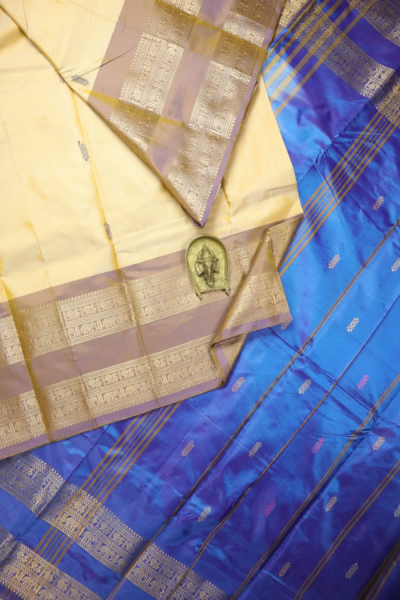 wheat-peacock-elephant-banana-pith-silk-saree-bps000652-a