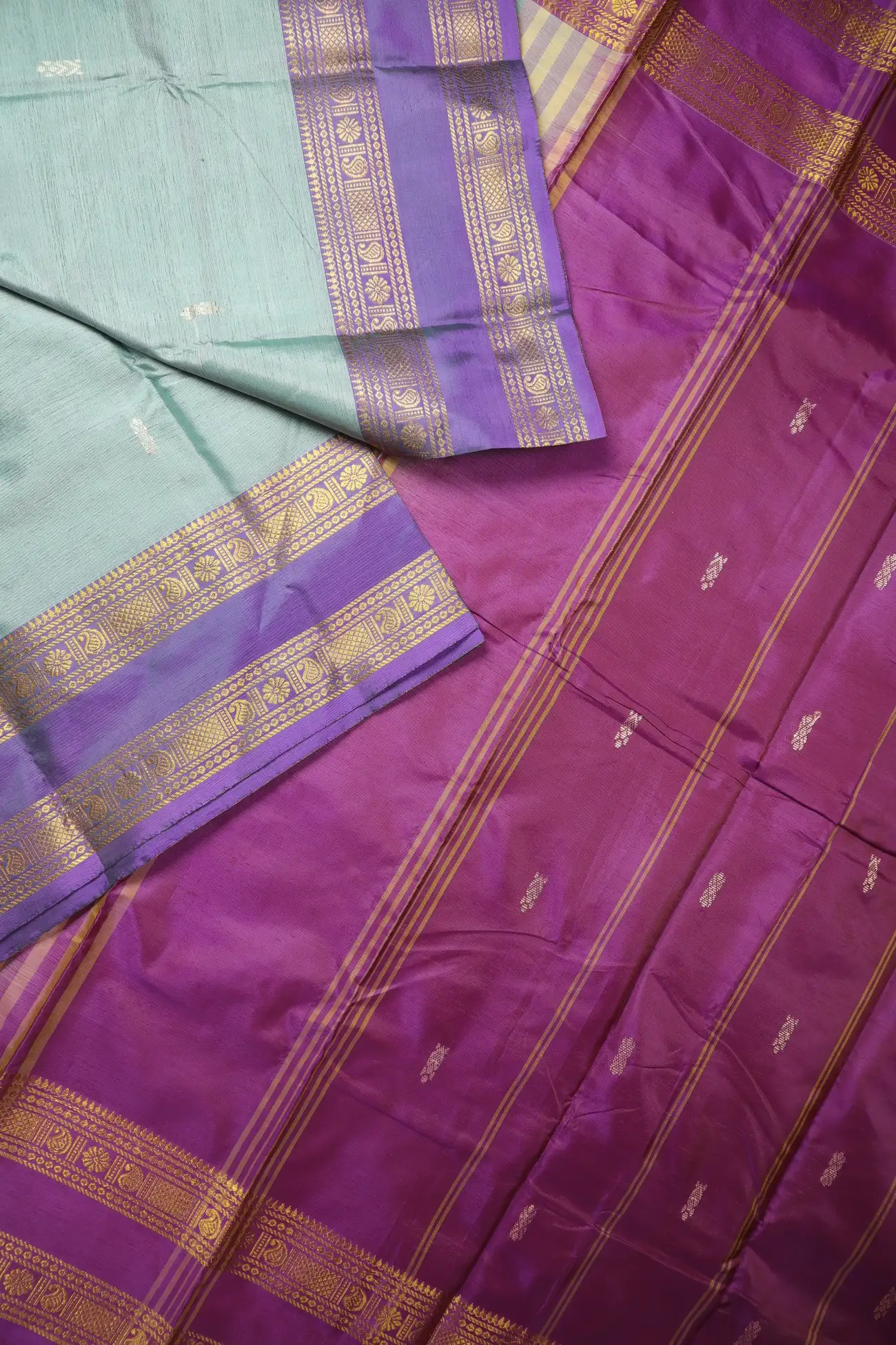 sea-green-mango-kamalam-butta-banana-pith-silk-saree-bps000659-b