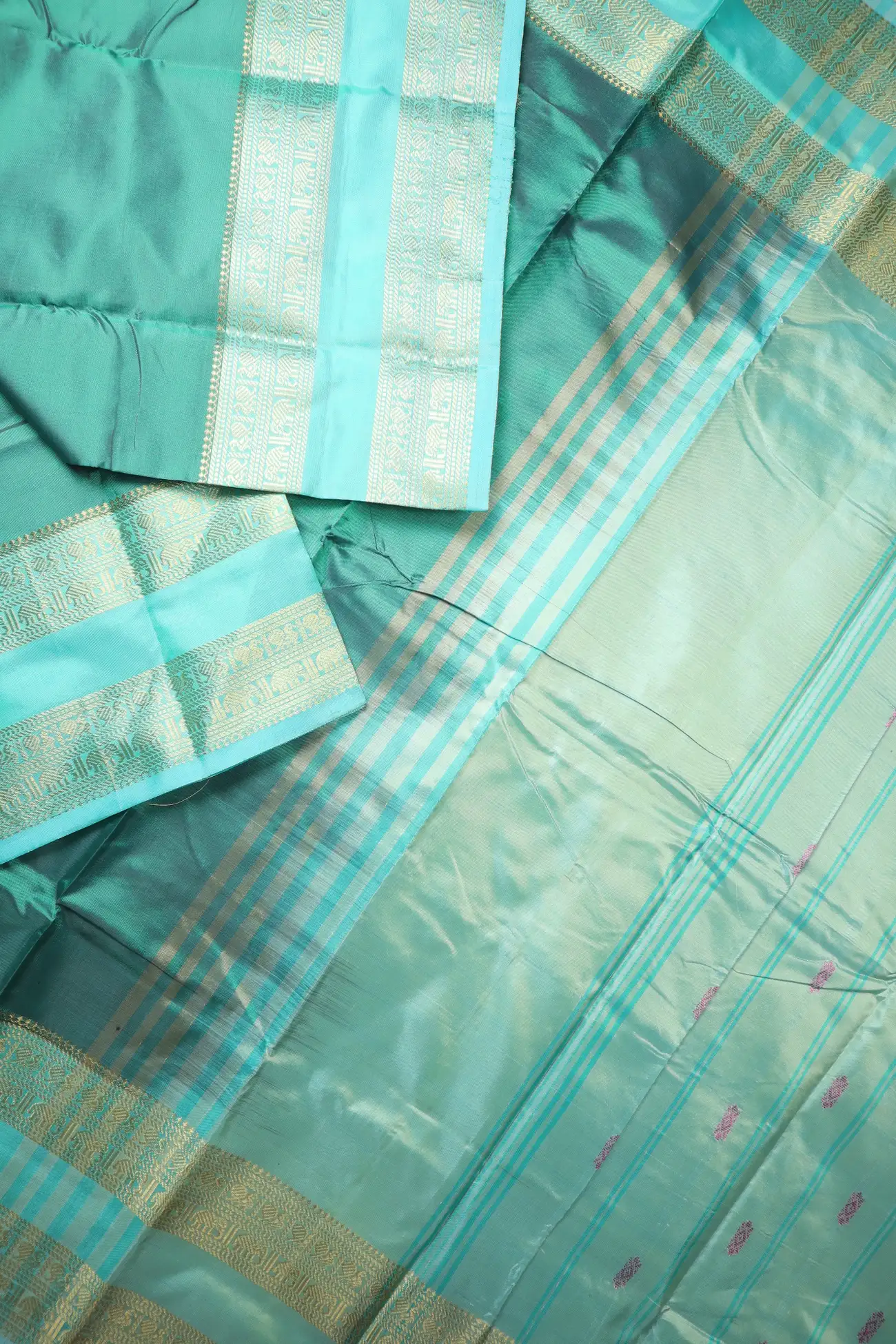 teal-elephant-peacock-rettai-pettu-banana-pith-silk-saree-bps000657-b