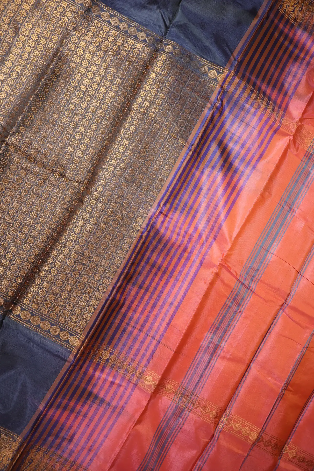 navy-twenty-thousand-butta-ruthratcham-banana-pith-silk-saree-bps000703-c