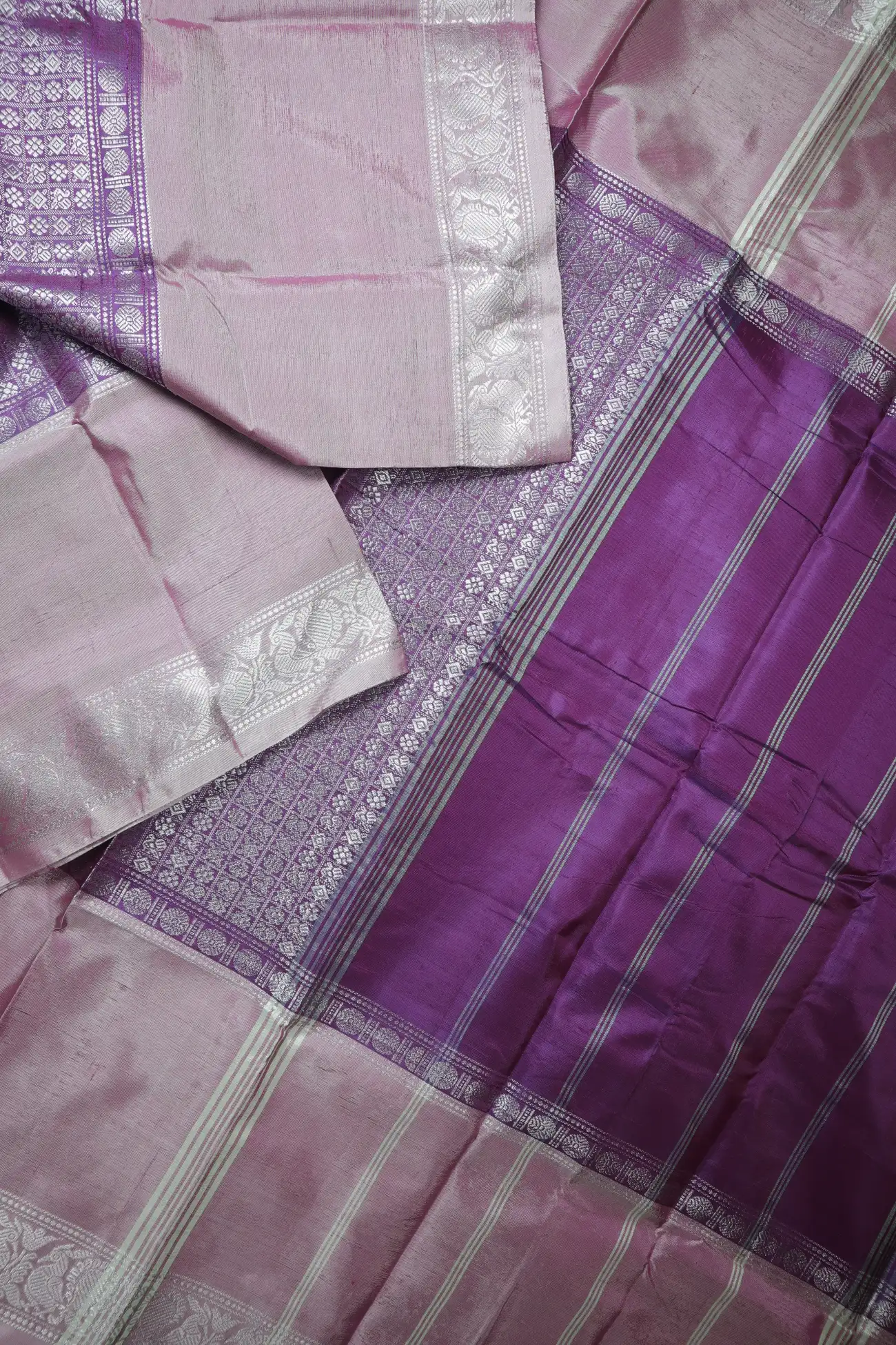 purple-peacock-elephant-twenty-thousand-butta-banana-pith-silk-saree-bps000683-b