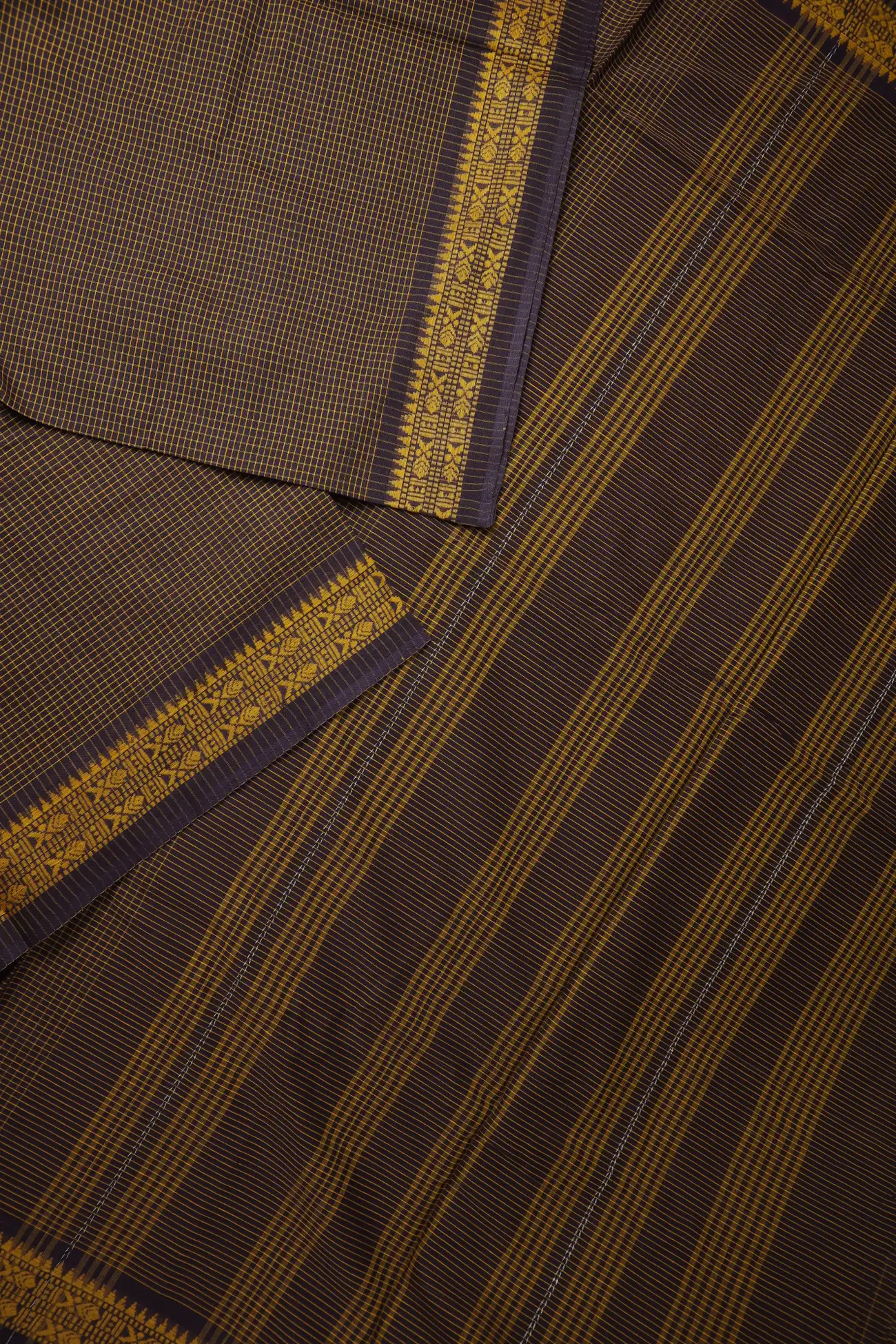 coffee-brown-fish-begumpuri-saree-kv001513-b