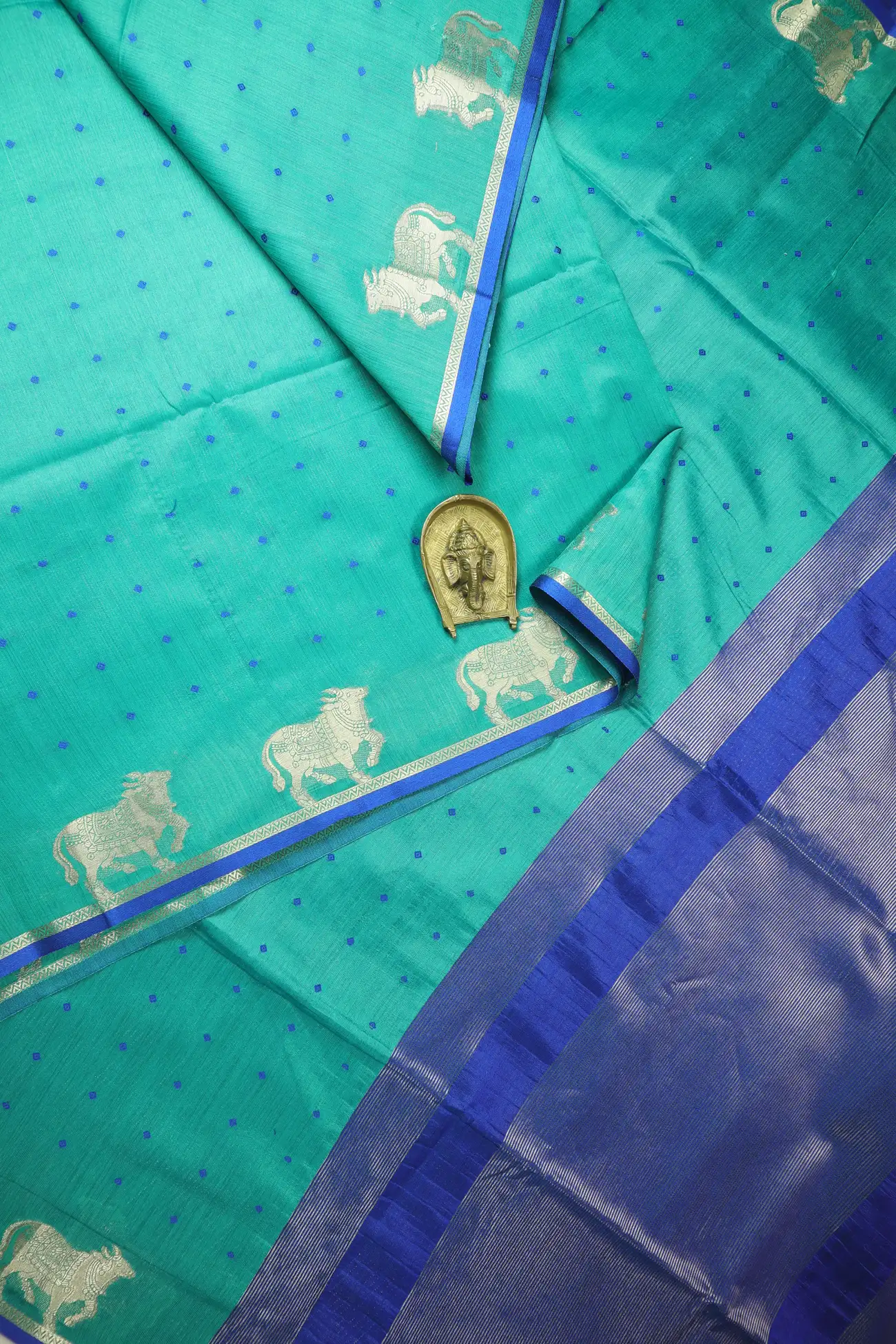 blue-cow-fancy-saree-fs000056-a