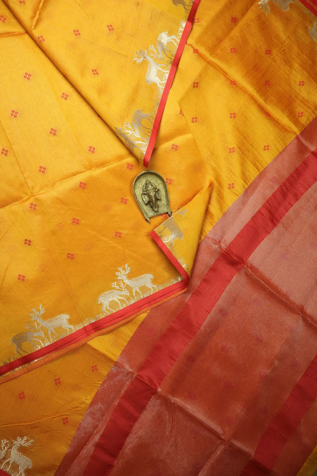 orange-diamoned-deer-fancy-saree-fs000093-a