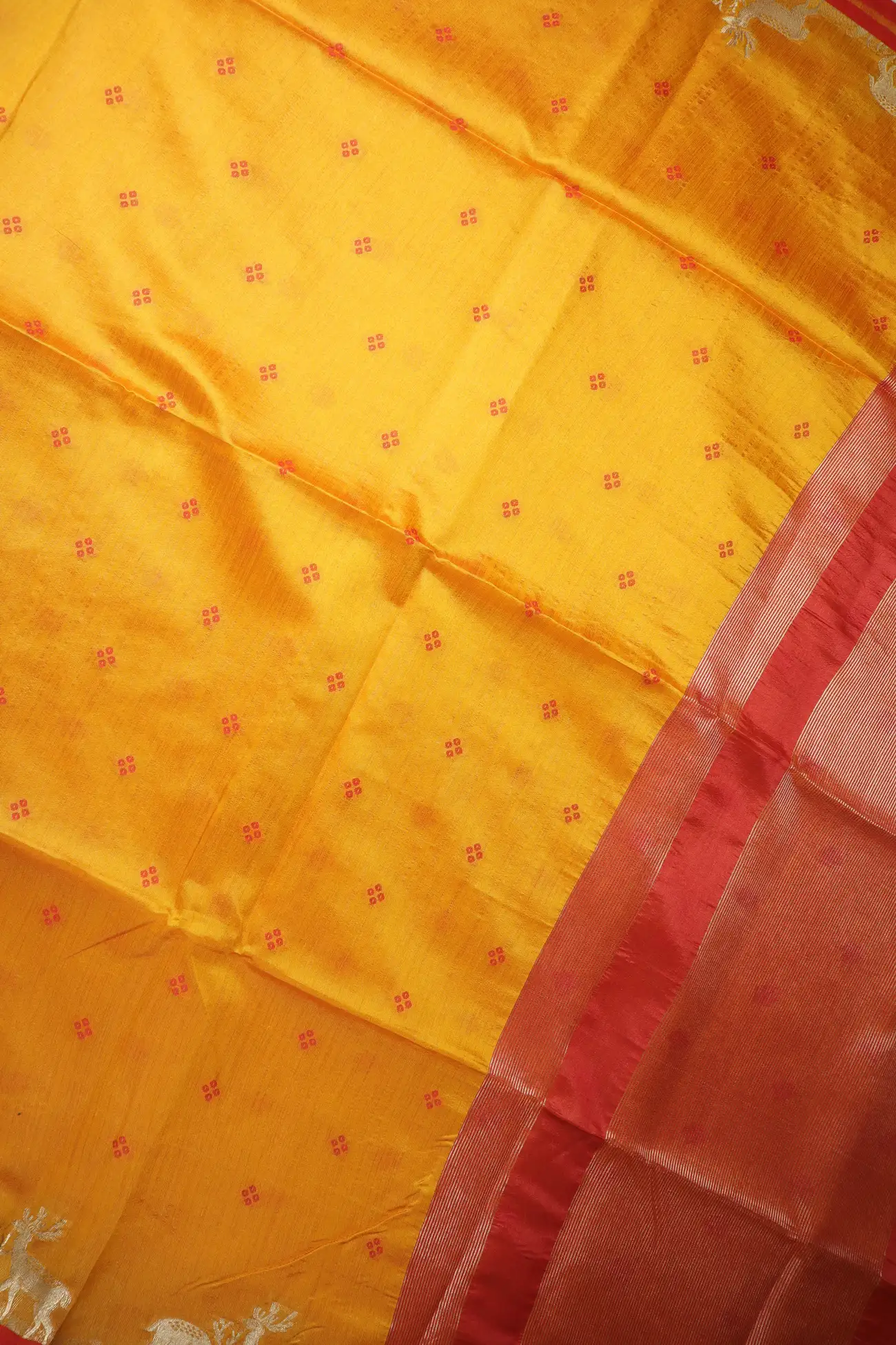 orange-diamoned-deer-fancy-saree-fs000093-c