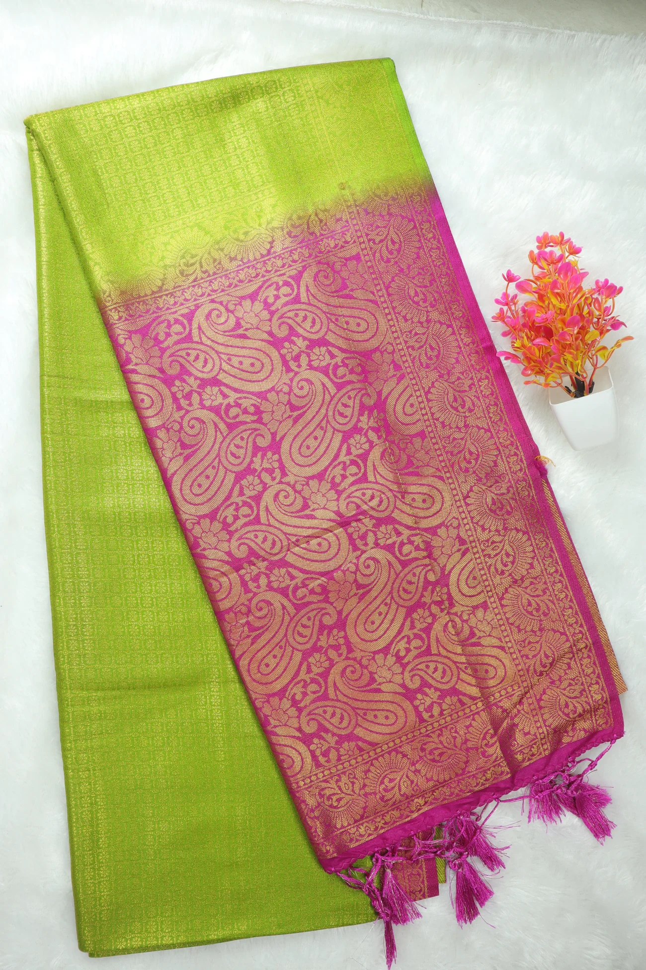 green-flower-mango-fancy-saree-fs000033-a