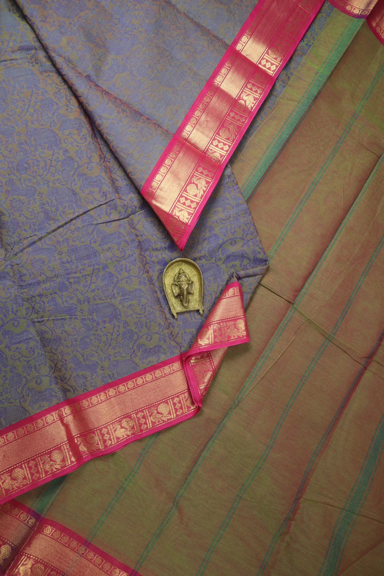 dark-olive-green-vanasingaram-kanchi-cotton-saree-uu005769-a