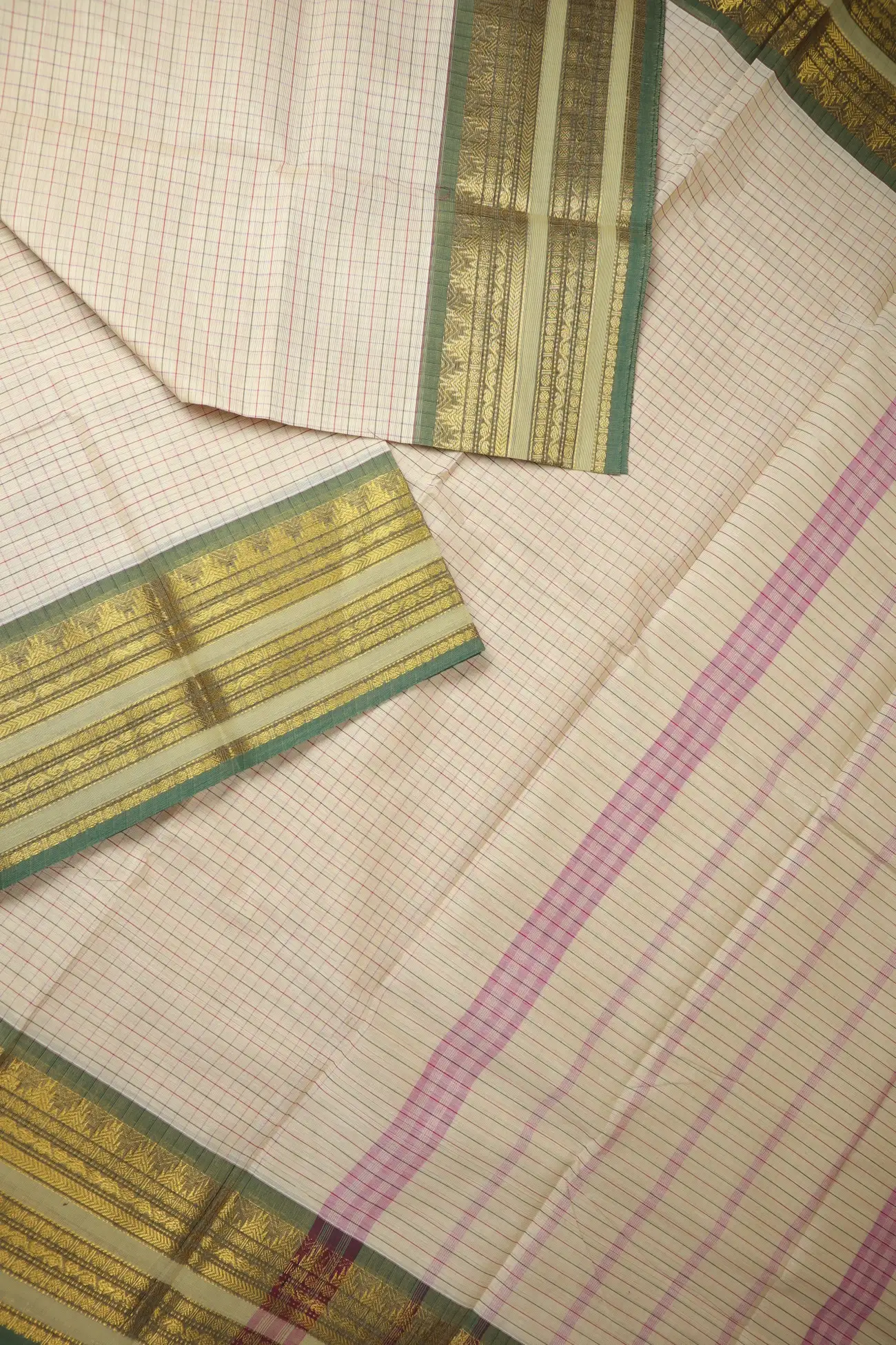 wheat-ruthratcham-temple-checked-saree-ck002822-b