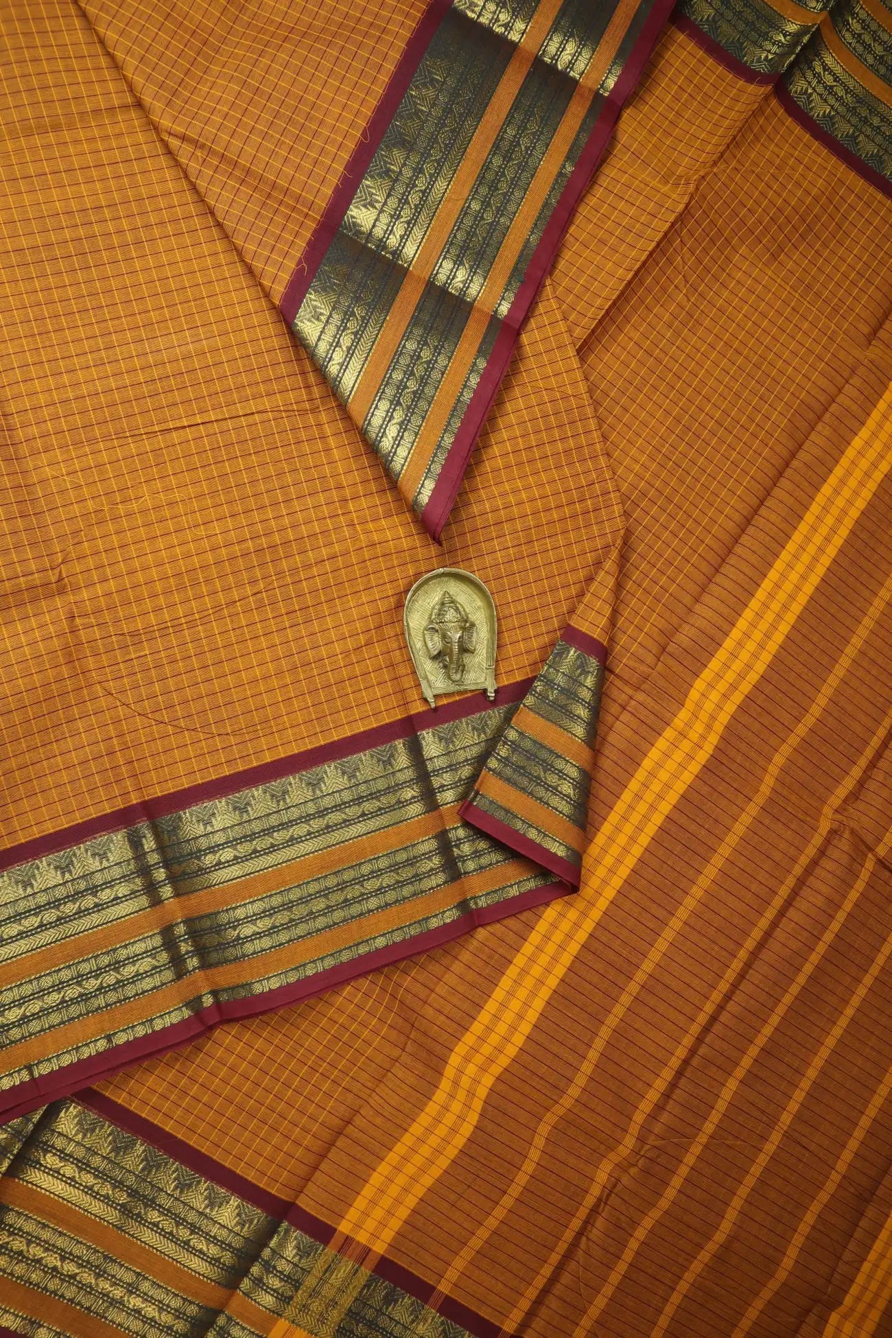 brown-ruthratcham-temple-checked-saree-ck002827-a