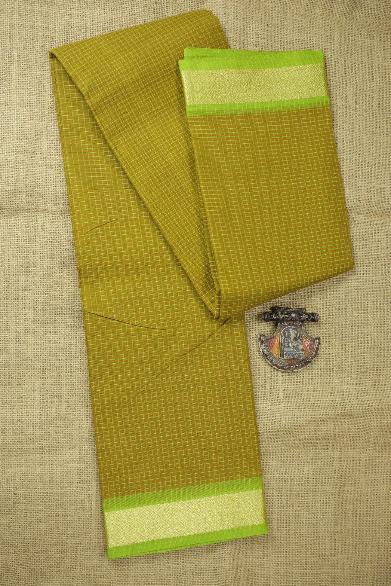 olive-diamoned-checked-saree-ck002888-a