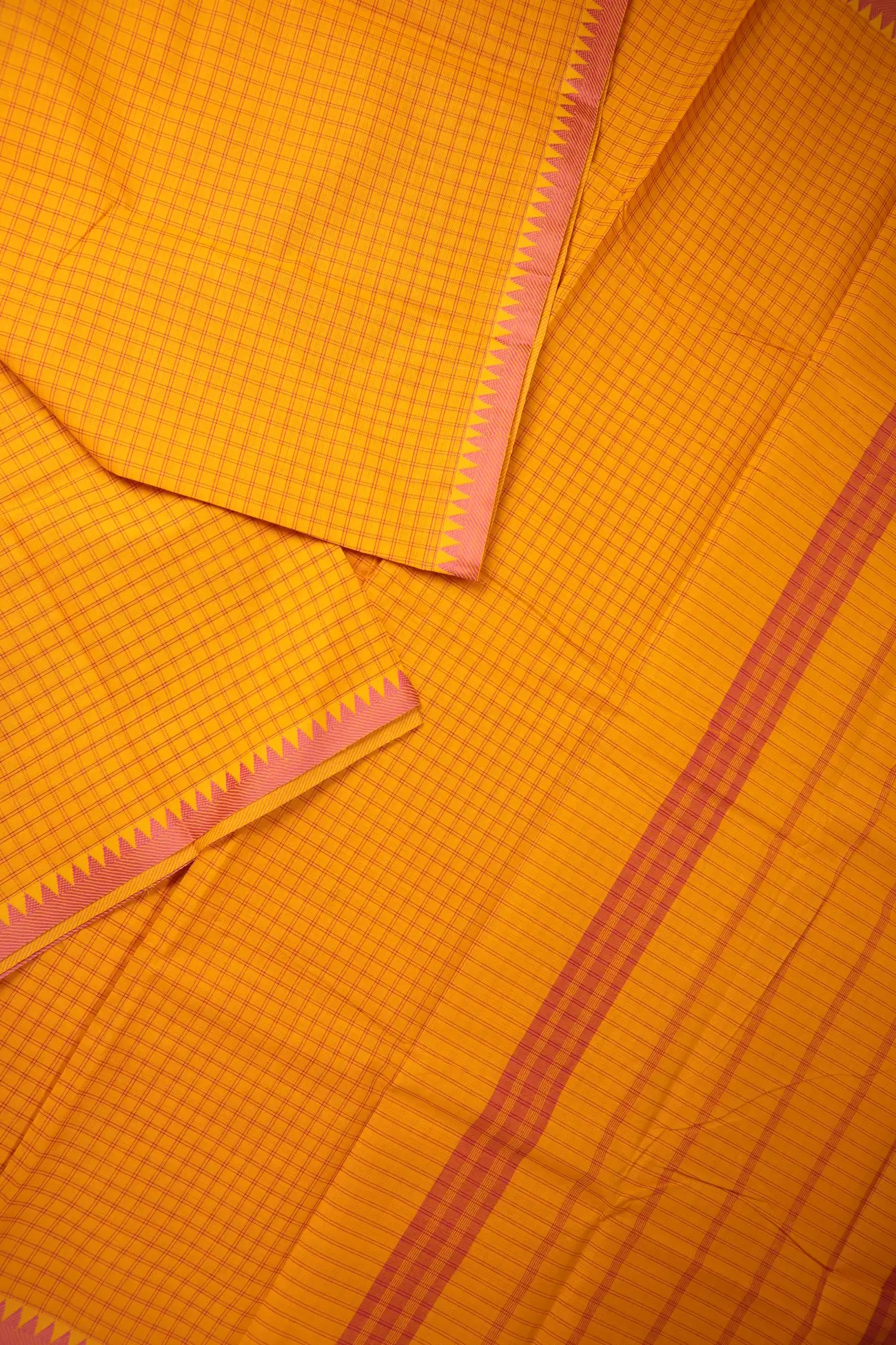 dark-orange-temple-checked-saree-ck002869-b