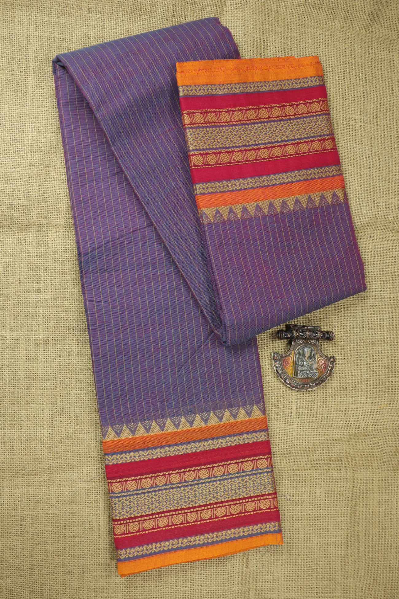medium-purple-temple-ruthratcham-checked-saree-ck002832-a