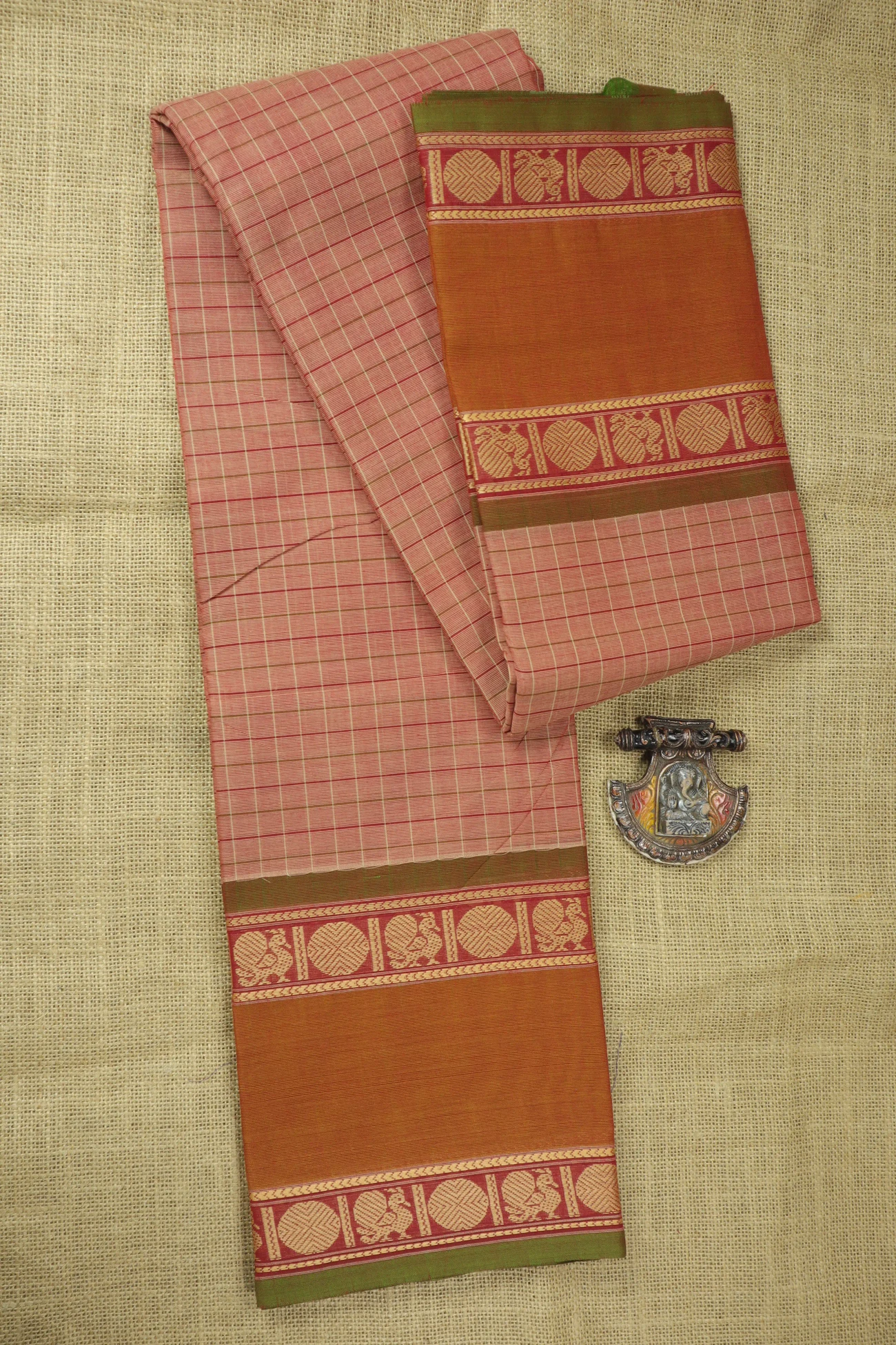 light-pink-rettai-pettu-ruthratcham-peacock-checked-saree-ck002841-a