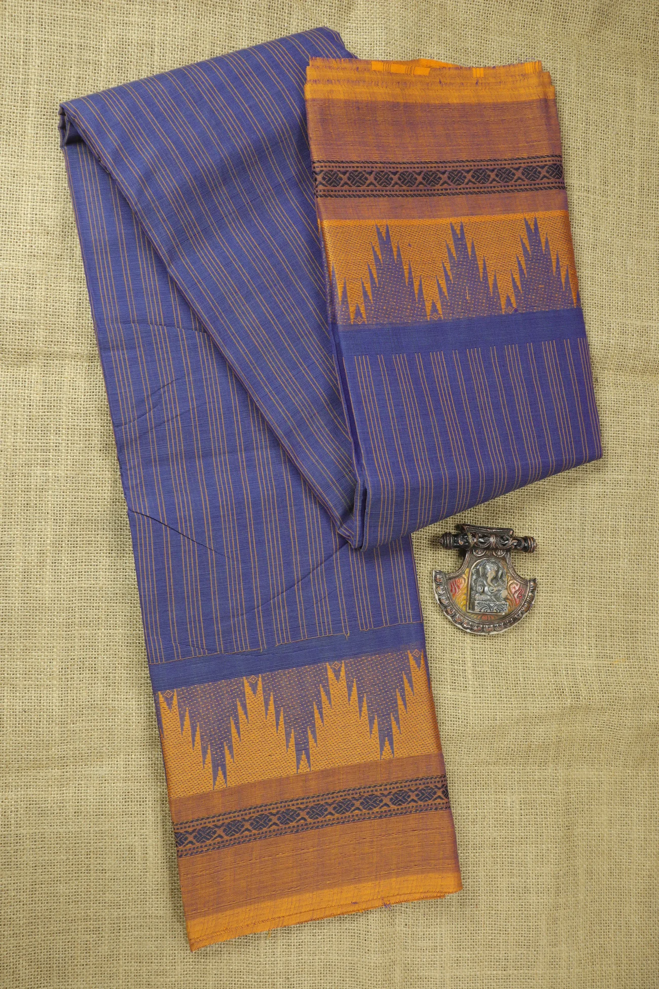medium-slate-blue-thalampoo-reku-ruthratcham-checked-saree-ck002833-a