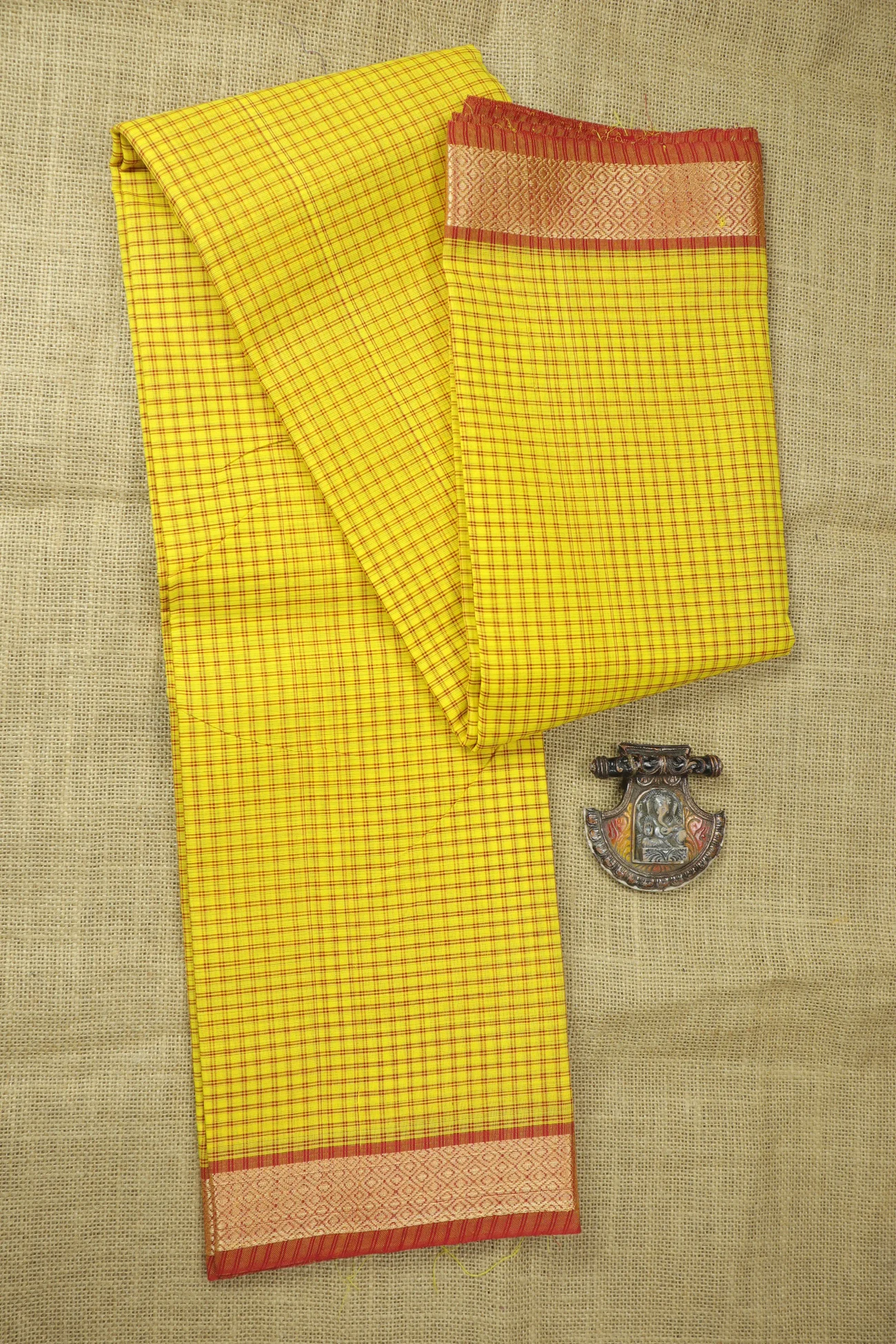 yellow-diamoned-checked-saree-ck002876-a