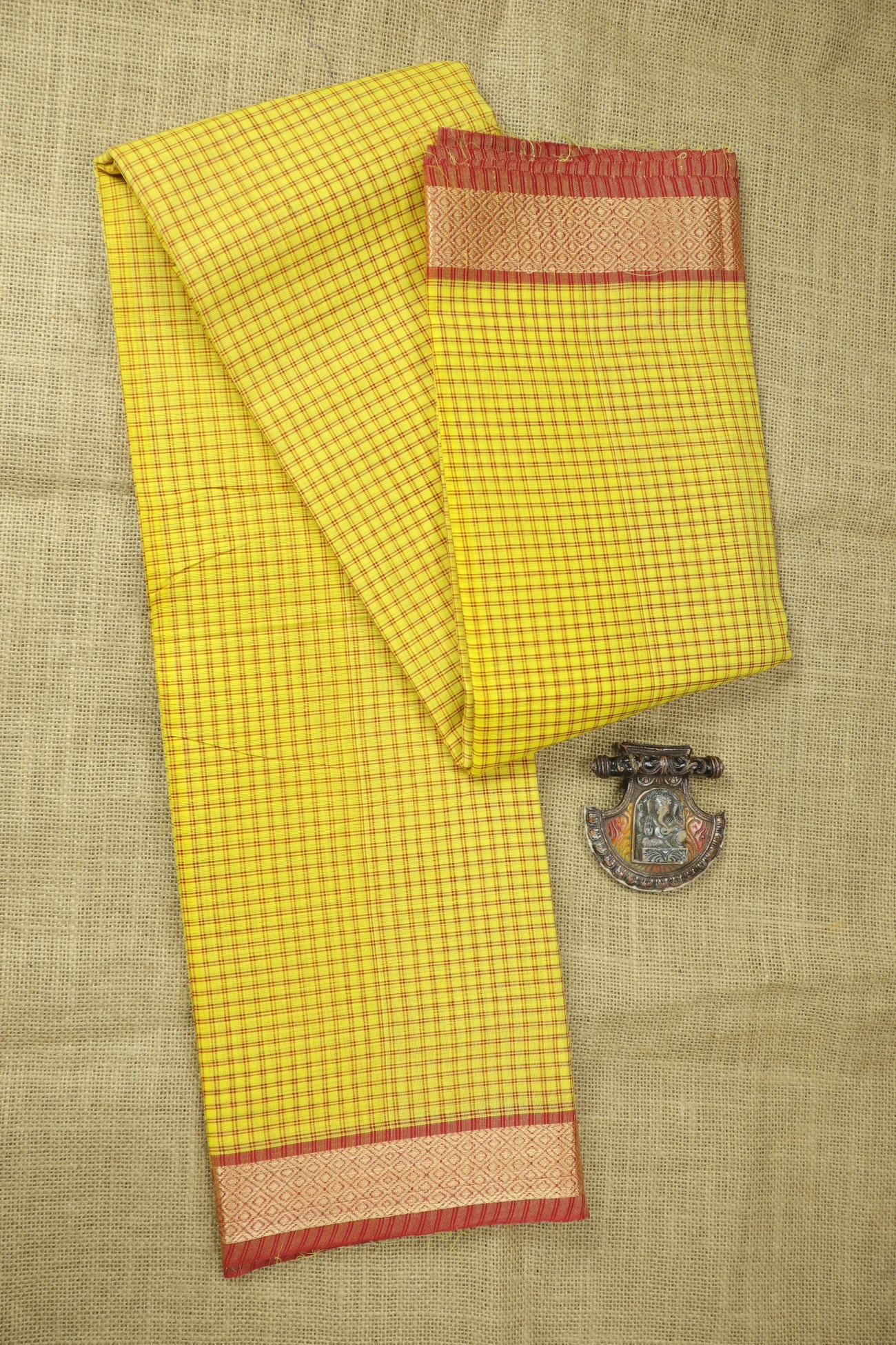 yellow-diamoned-checked-saree-ck002881-a