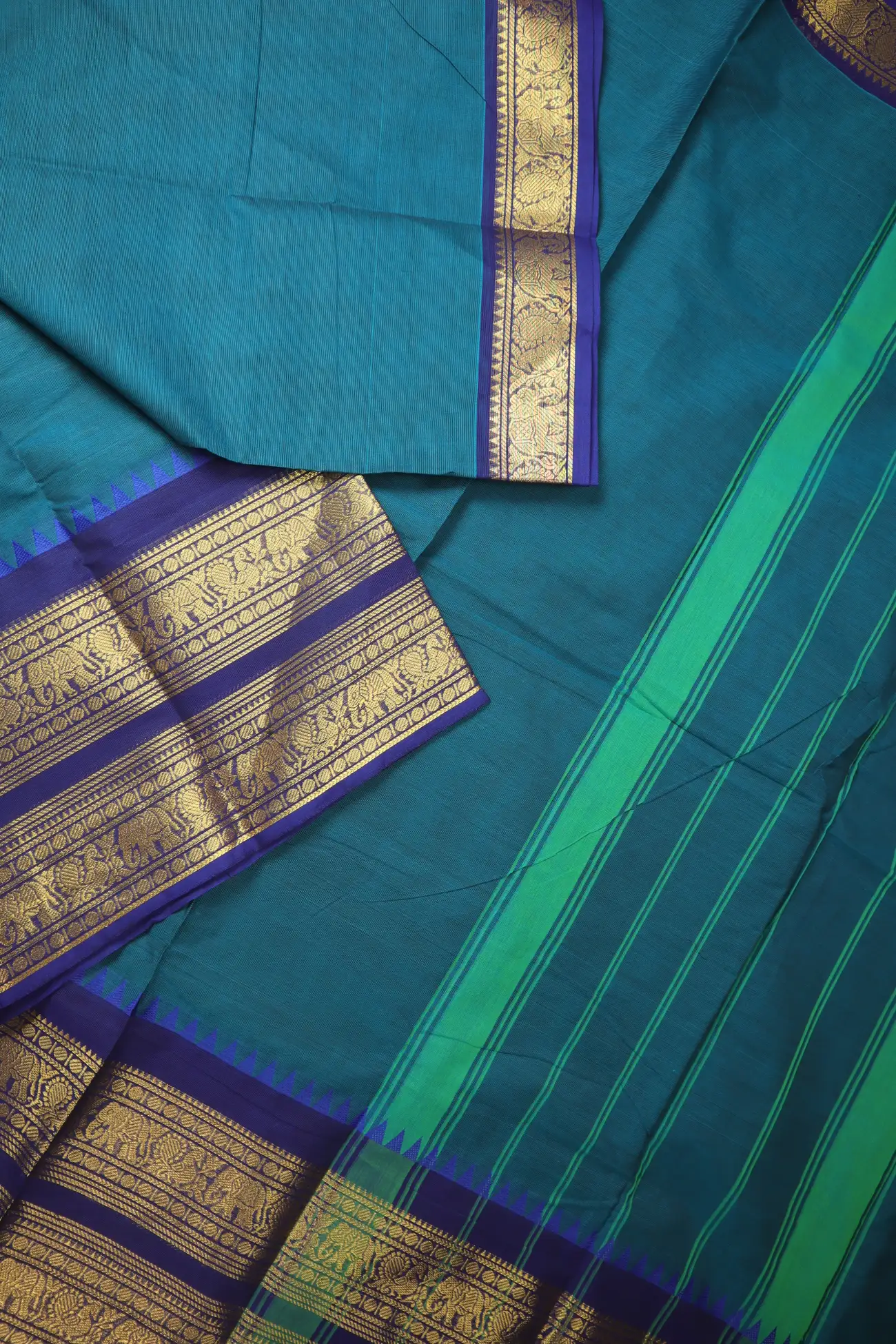 peacock-blue-peacock-elephant-grand-chettinad-saree-gc002951-b
