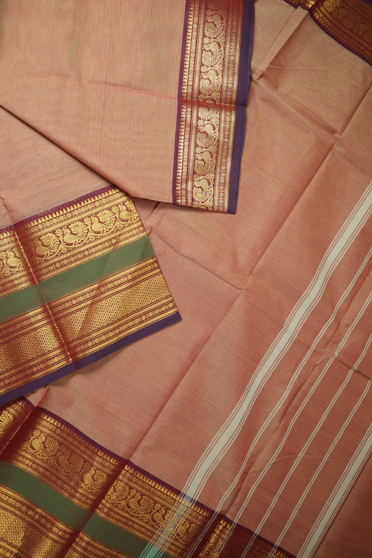 salmon-peacock-ruthratcham-grand-chettinad-saree-gc002908-b